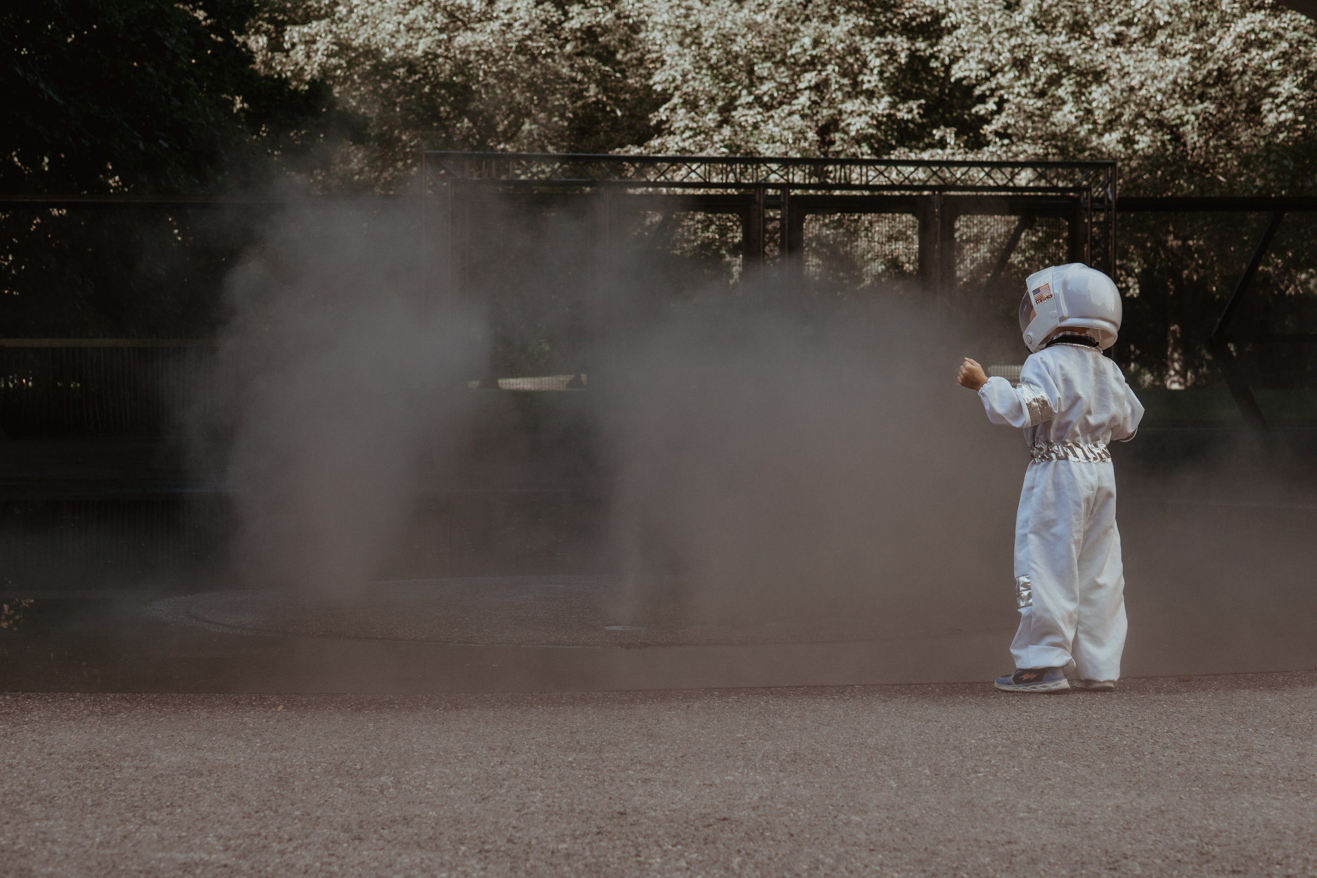 Brave astronaut and beautiful alien. Family photographer Aargau Zurich