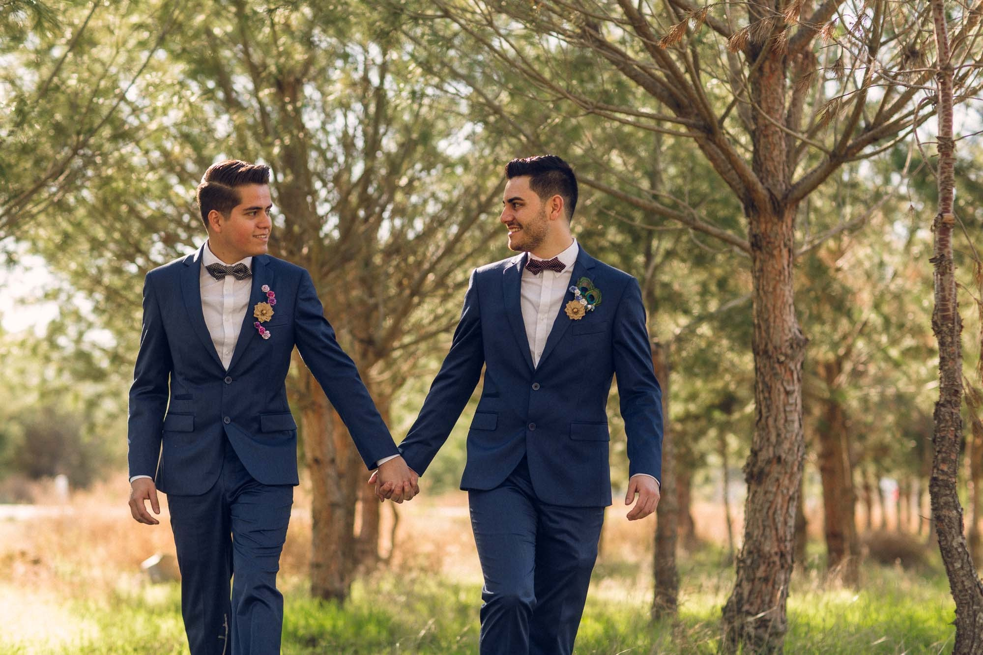 Two Grooms Valle de Guadalupe. Estudio de fotografia en Tijuana