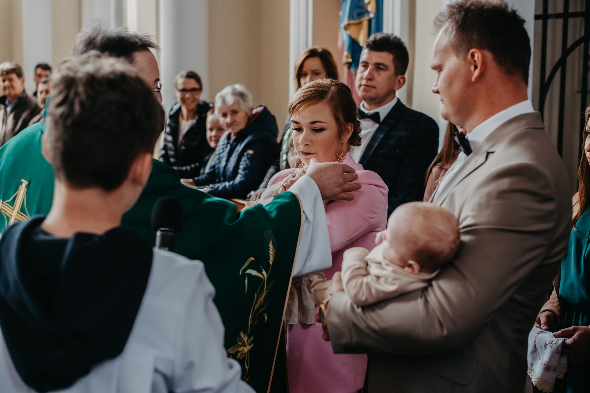 Chrzest Święty Tosi i Jasia. Dominika Strachacka Fotografia | Fotograf ślubny i rodzinny Opole Lubelskie Lublin