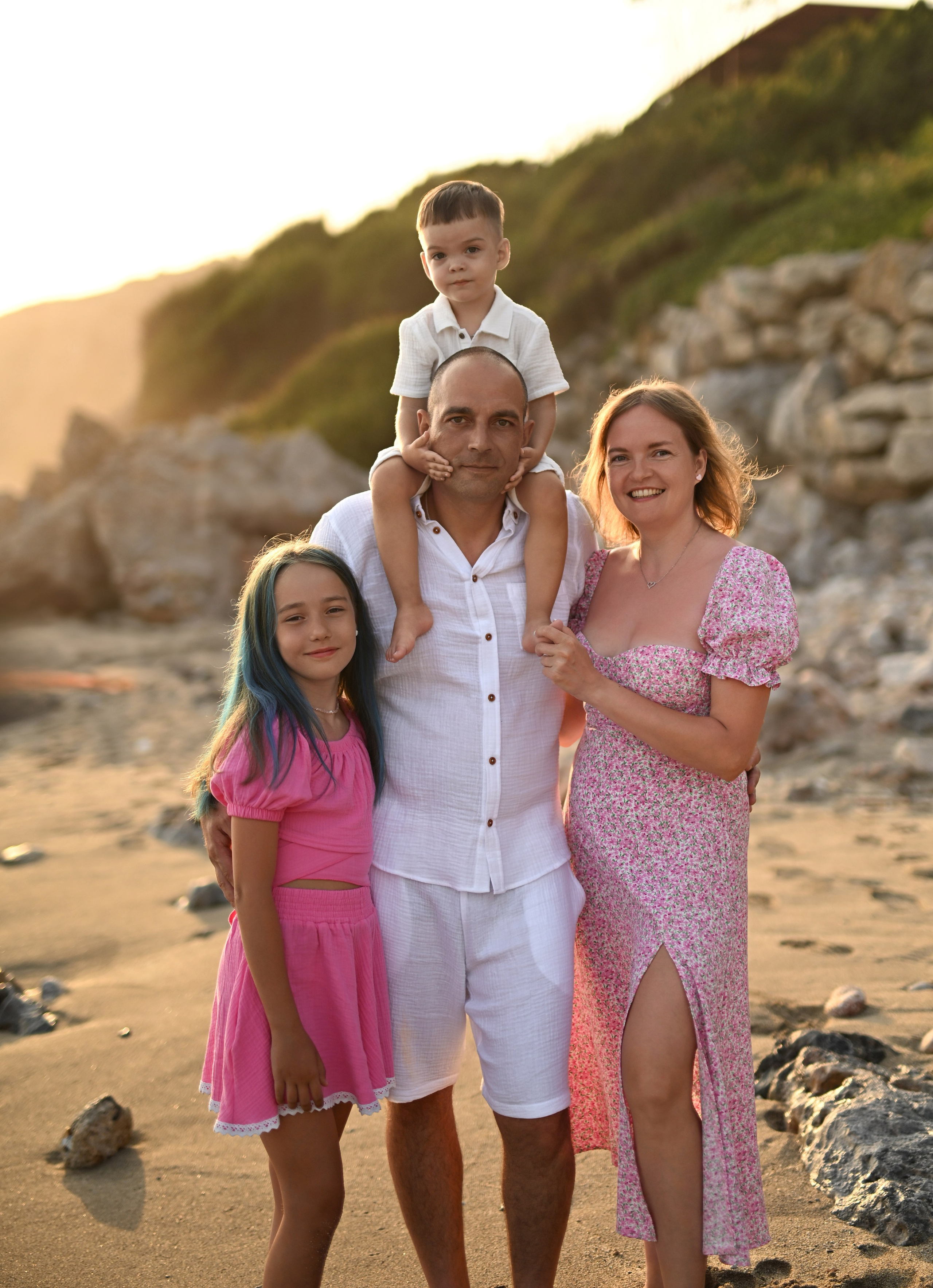 Семейная съемка на пляже Клеопатра. Фотограф в Алании (Аланье), Сиде, Манавгате. Турция
