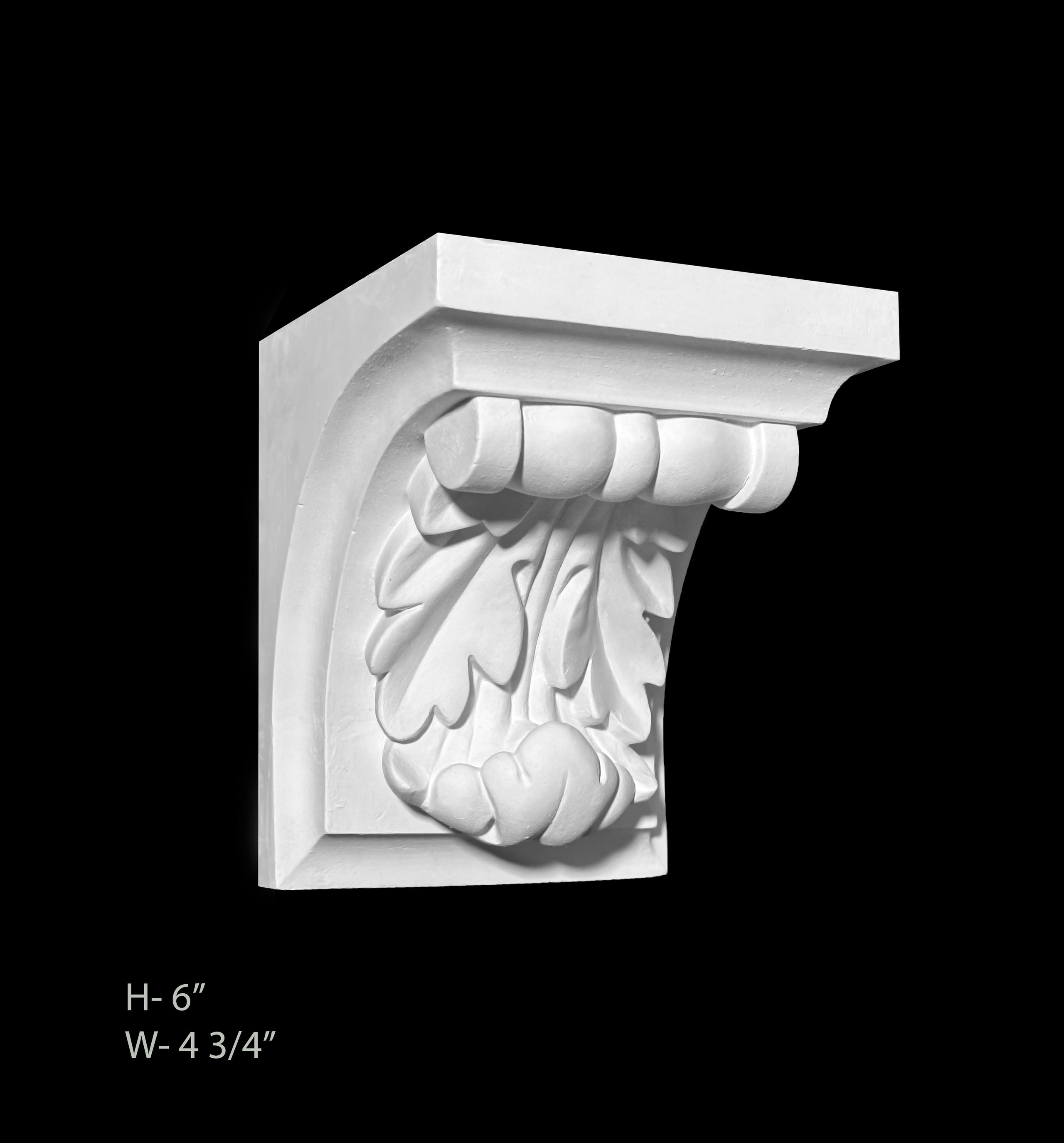 Corbels. Plaster molding