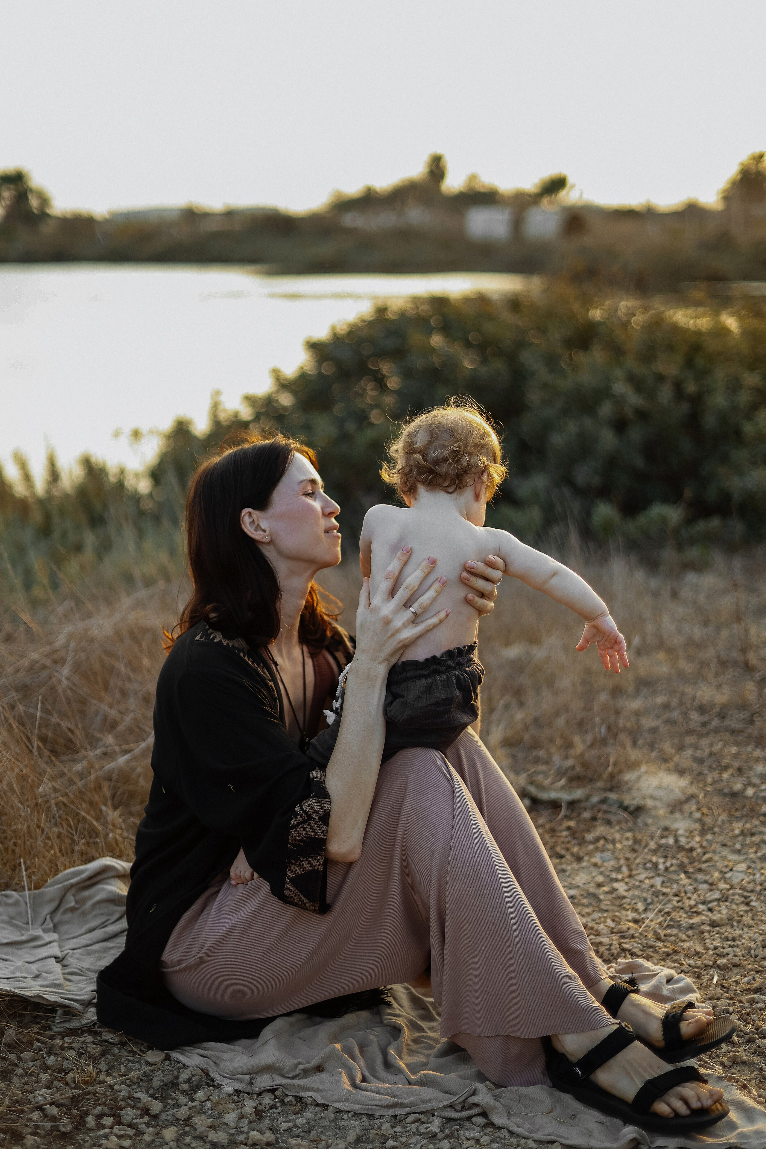 Little curls in Atlit. Family photographer in Israel