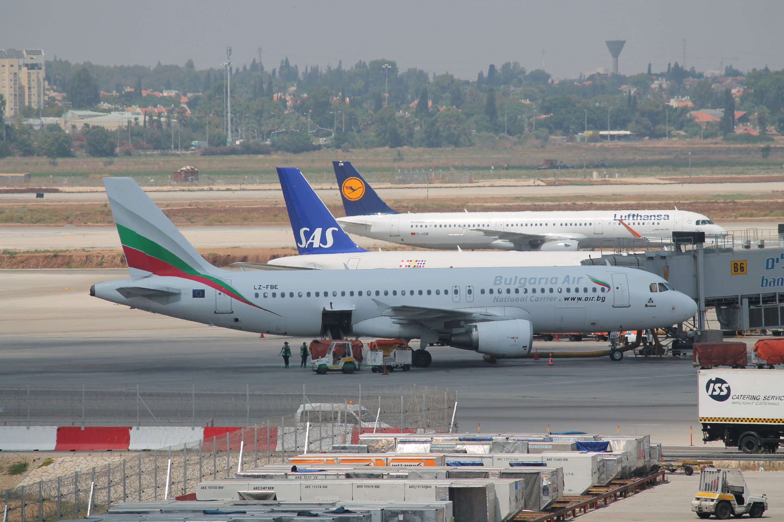 Planes that have just landed