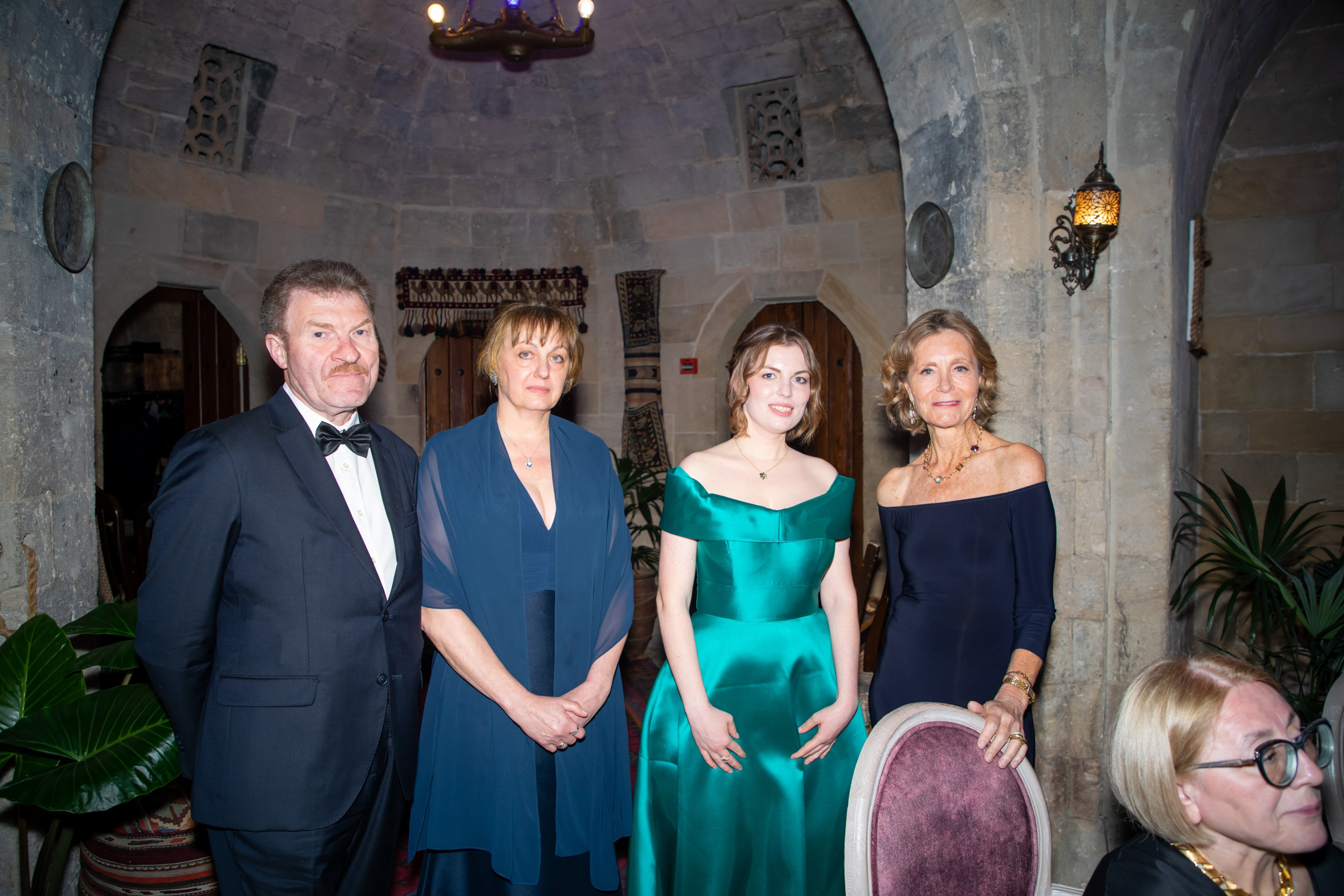 Gala-Dinner with the French Countess, the main etiquette expert Marie de Tilly. Baku Photographer