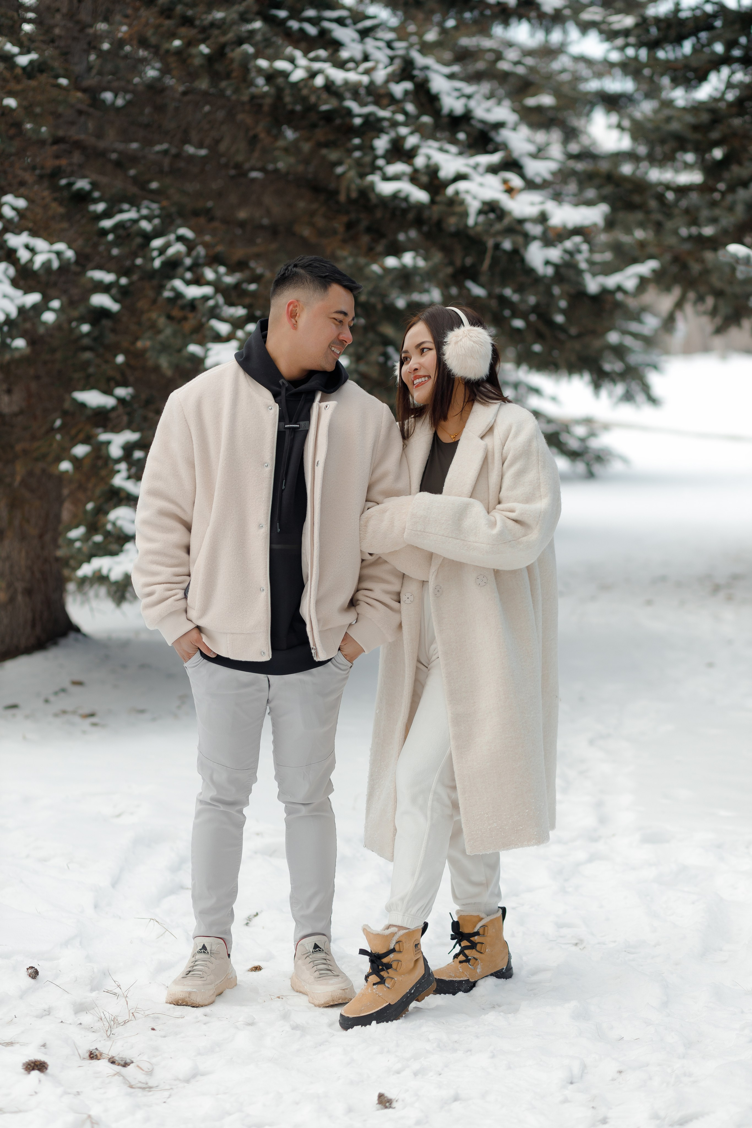 Family winter story. Home