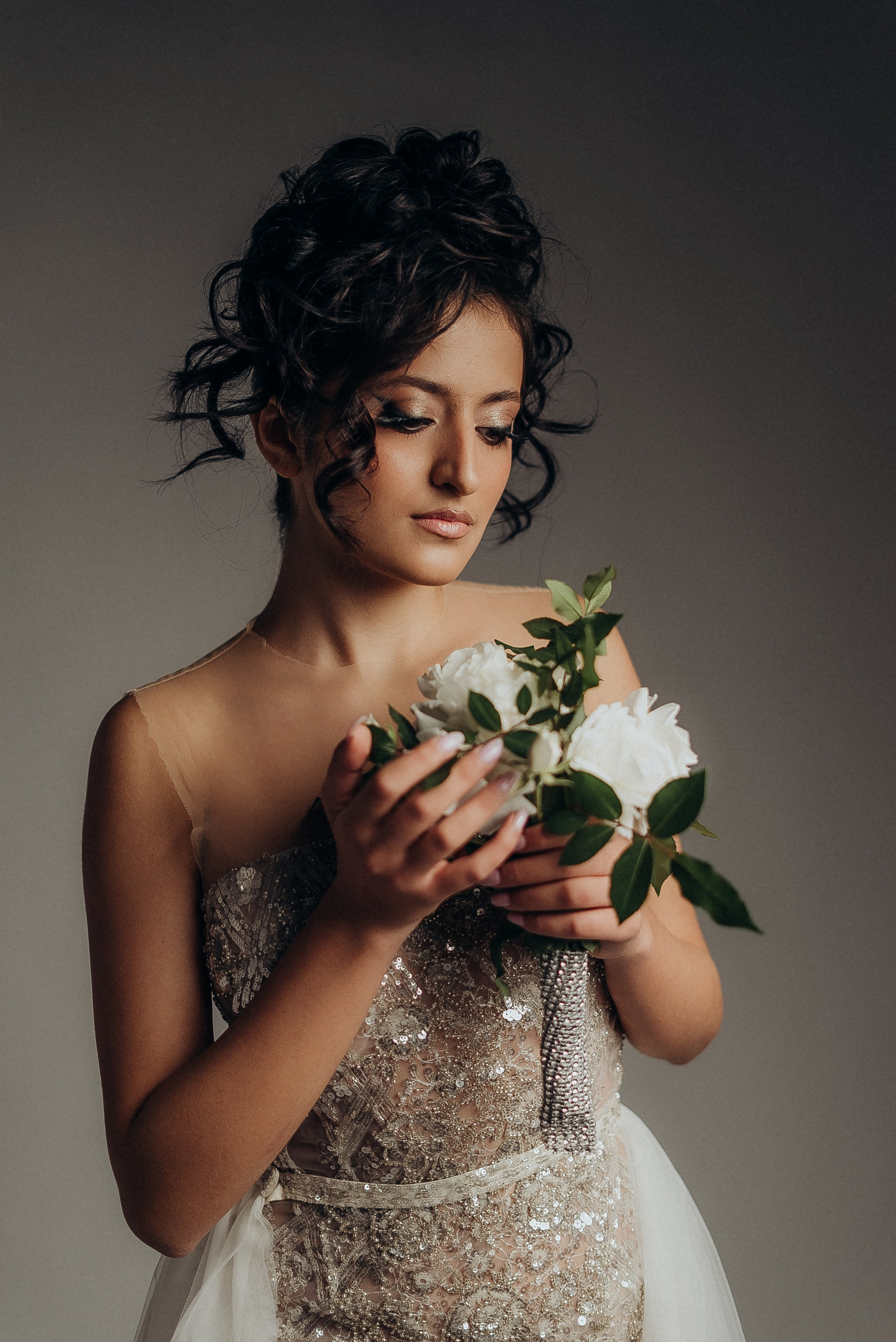 Съемка невесты в студии и ночью | Bride photography in the studio and at night. Портретный и семейный фотограф в Лимассоле Кипр Анна Руссу