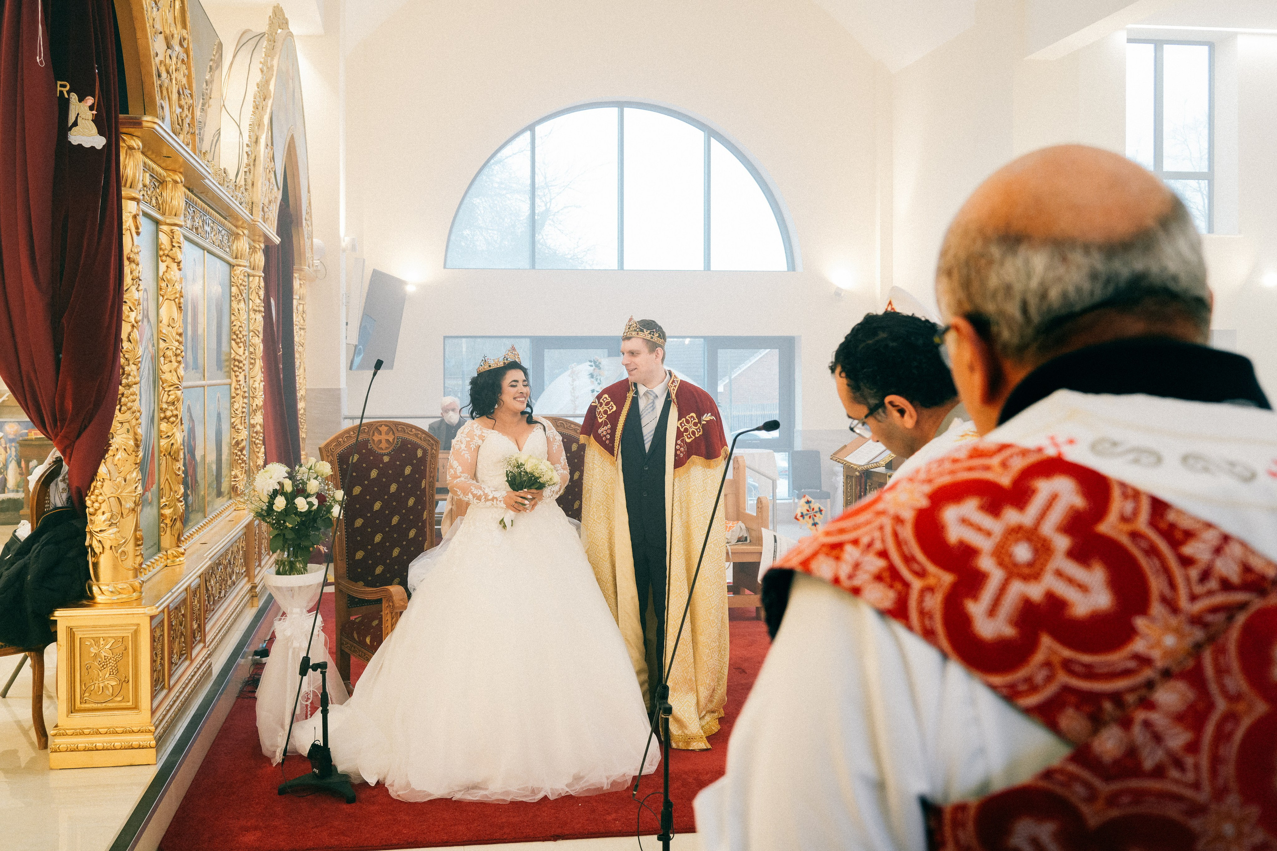 Wedding photography Solihull ar St. Mary & Archangel Michael Coptic Orthodox Cathedral