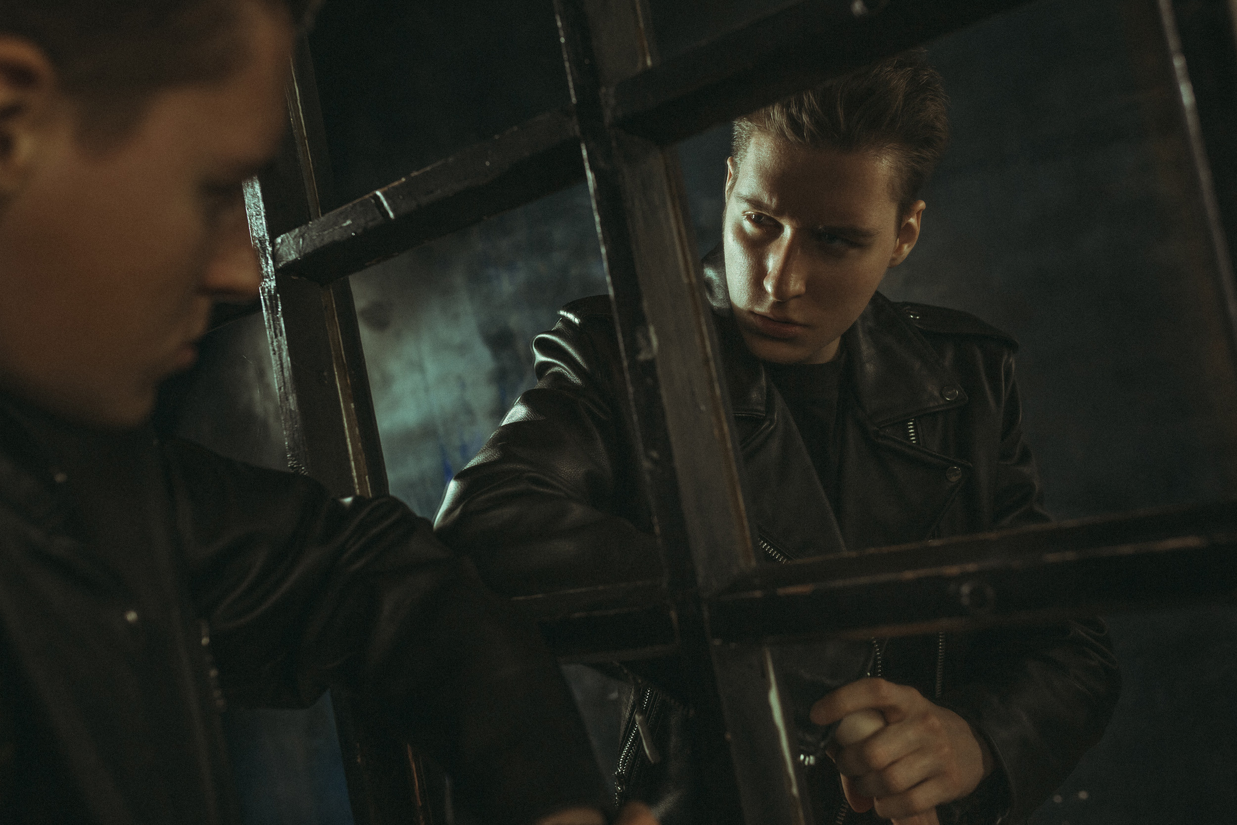 Creative portrait with unique styling and composition, photographed by Kristina Borodkina.