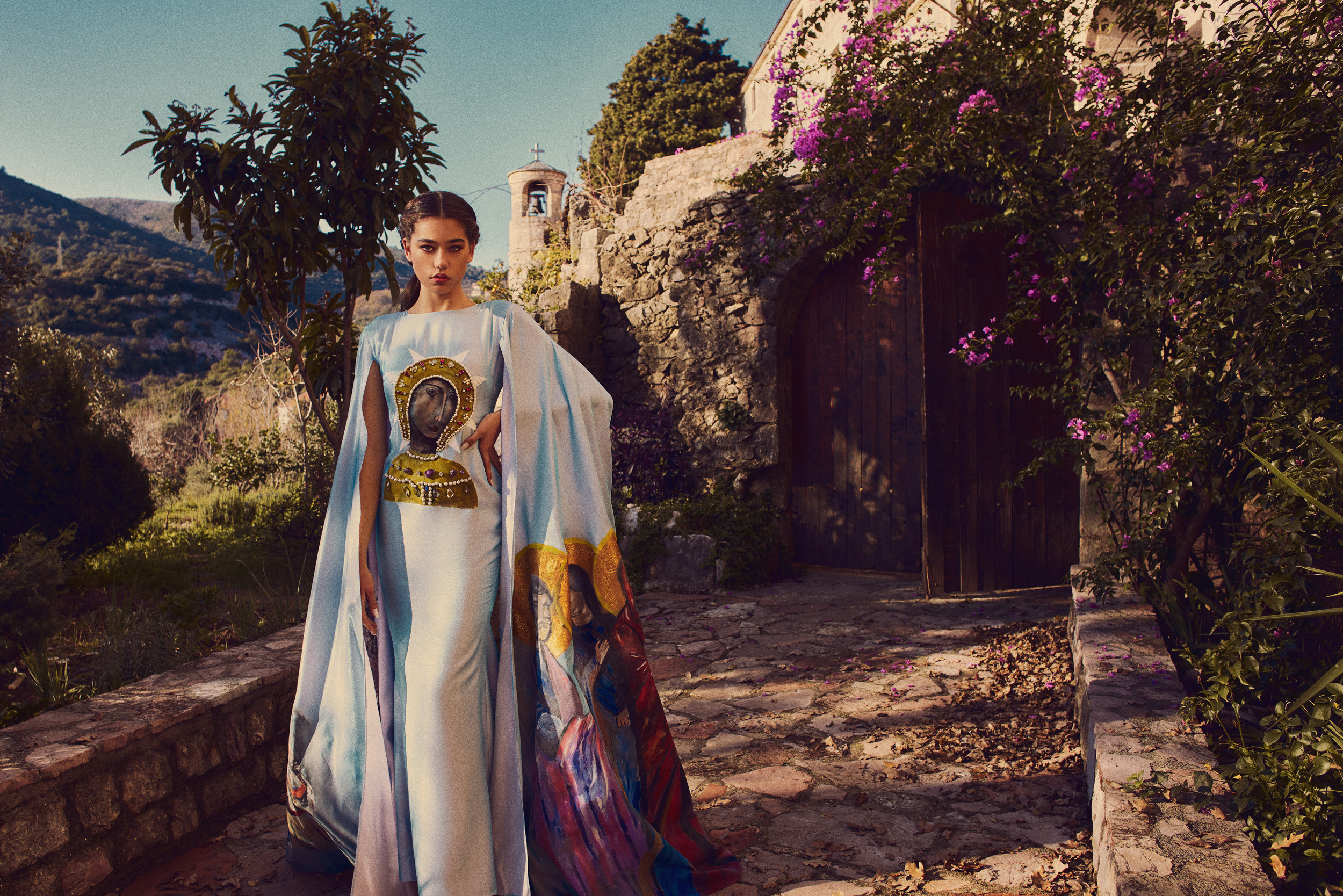 Editorial fashion shoot focusing on bold silhouettes and contemporary design.