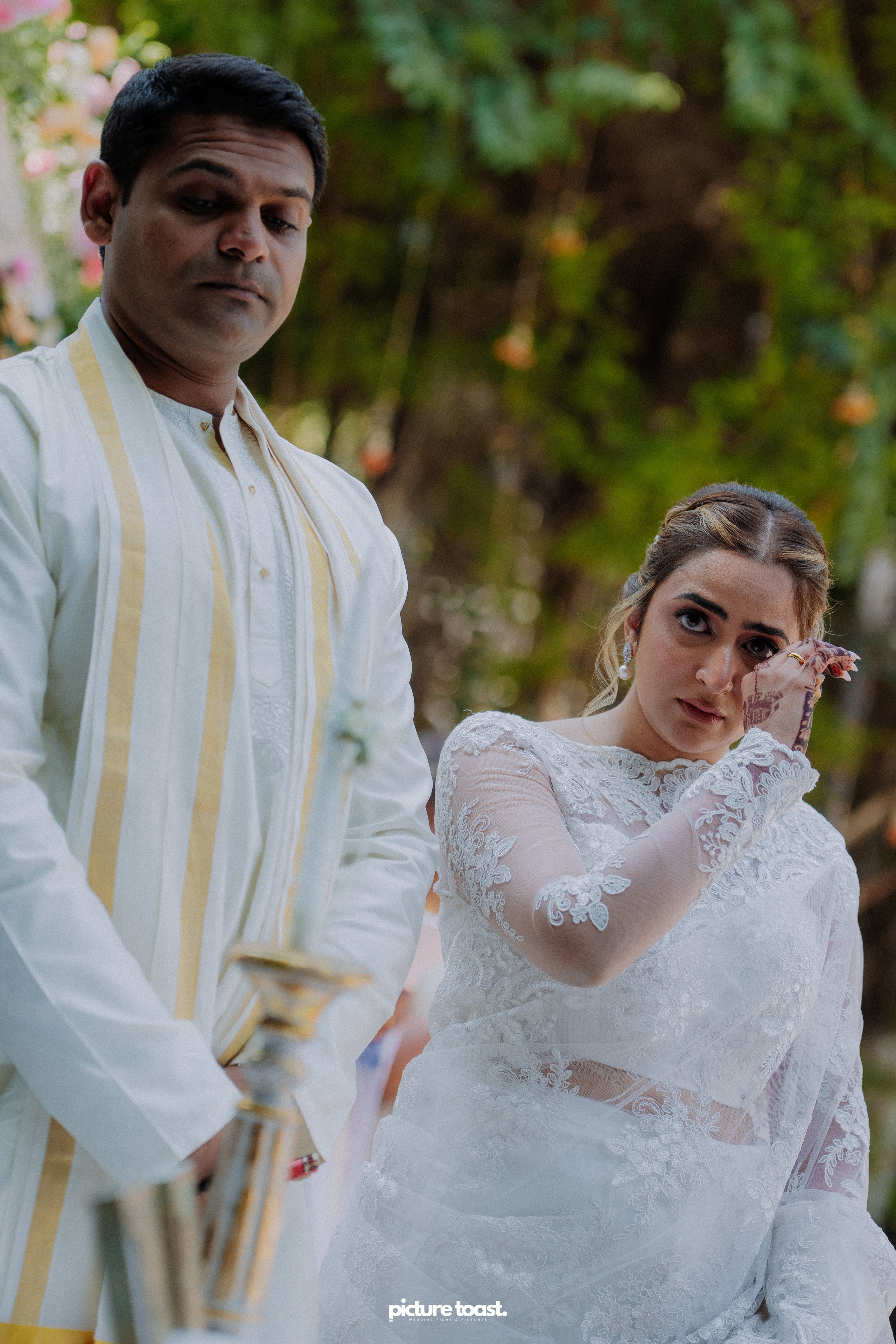 Blessing of Rajiv & Aashna. Fine art Wedding Photographers in India & Canada