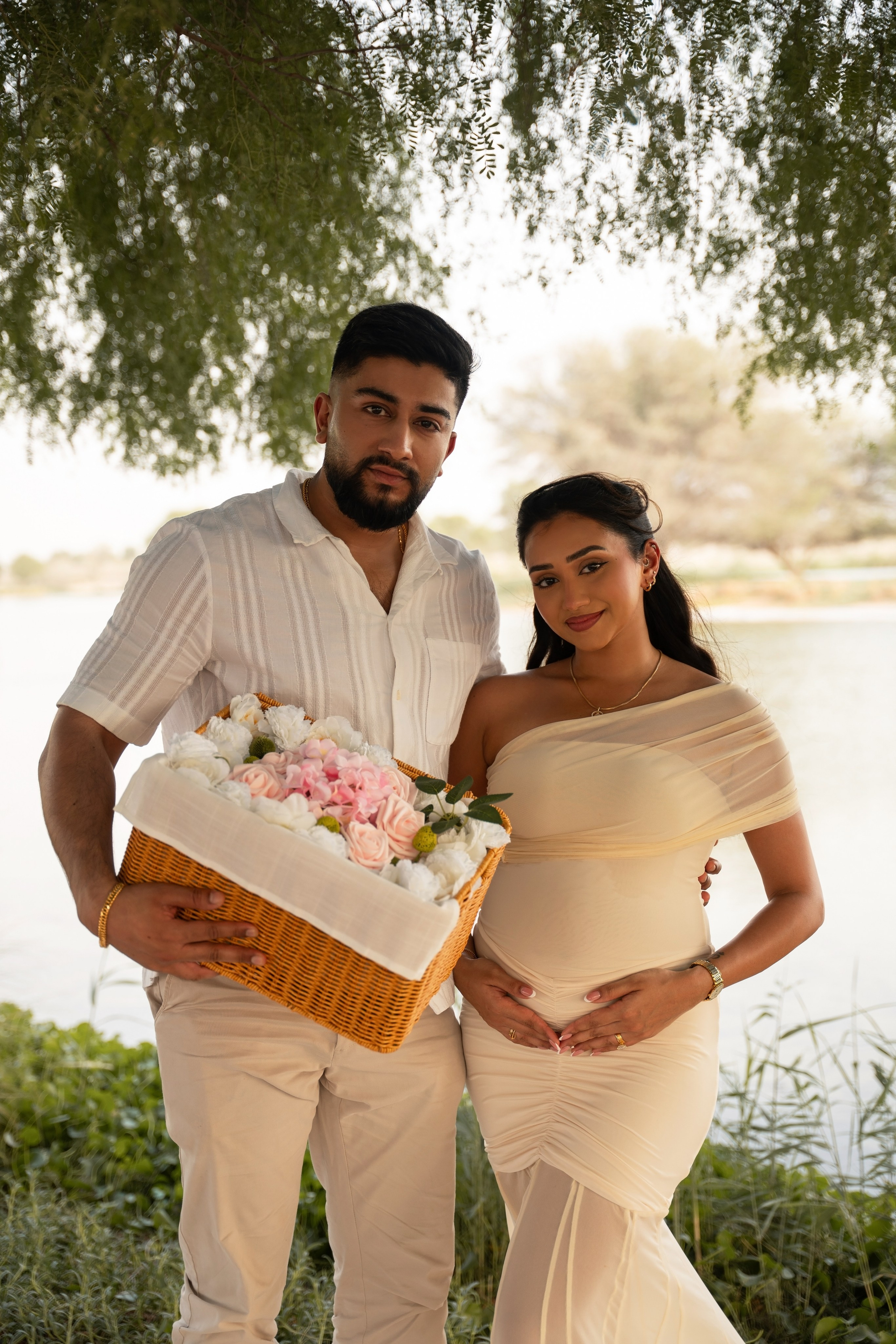 Sunset whispers: Boy or Girl?. Angela Iakovleva — Family Photographer in Dubai