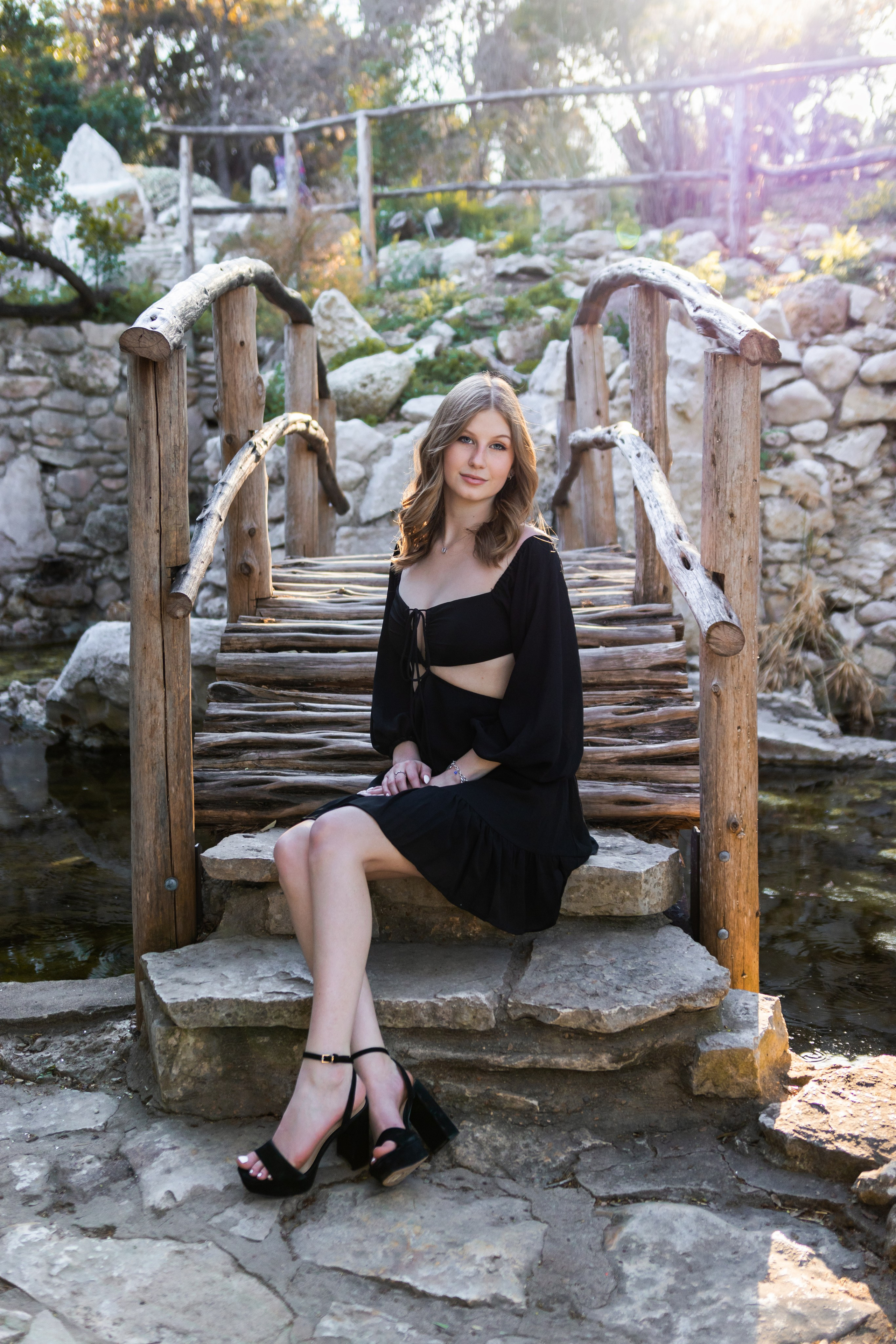 Raleigh’s graduation photoshoot at the Zilker Botanical Gardens