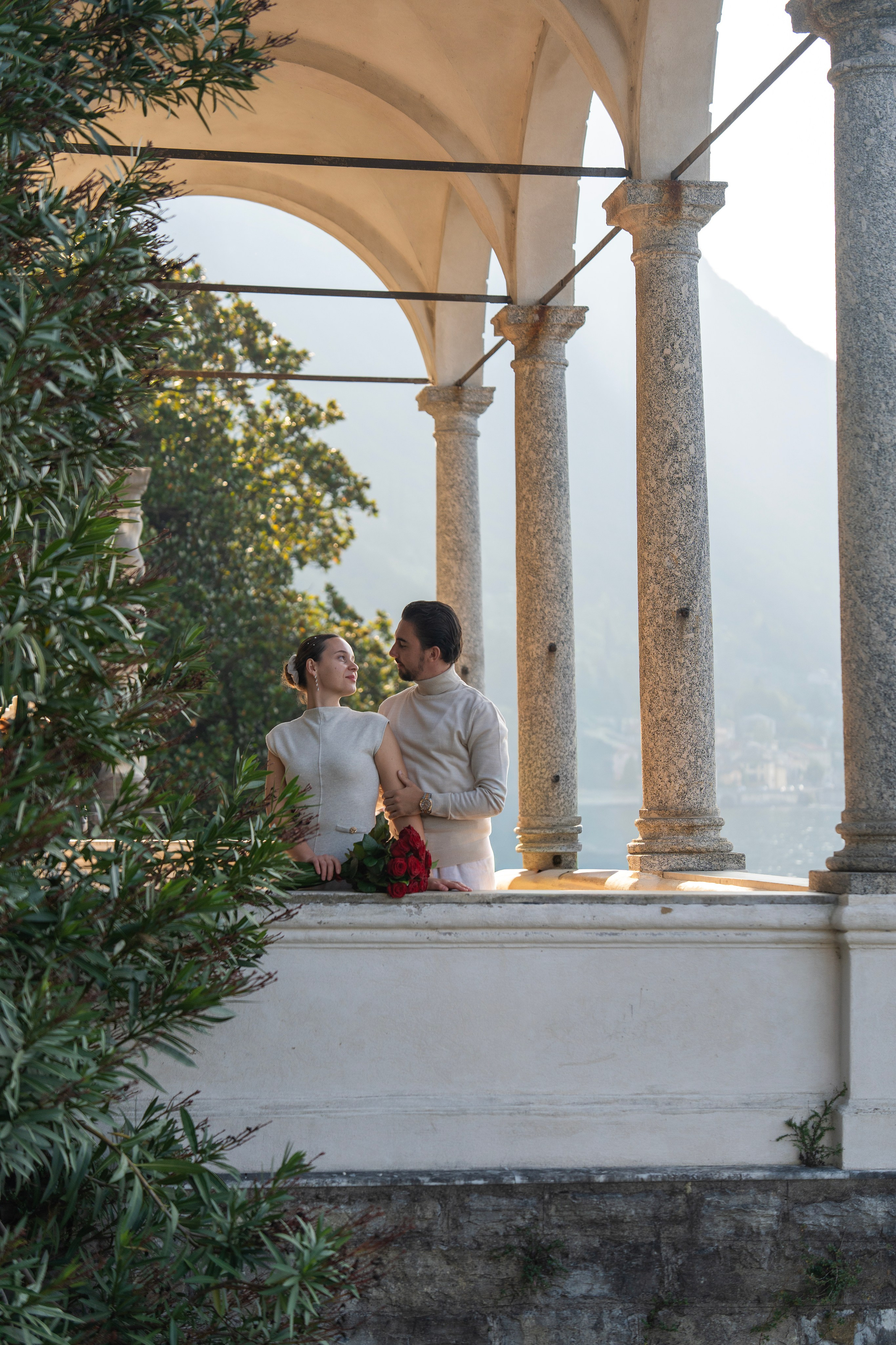 Villa Monastero proposal. Fotografo matrimonio Lago di Como Ferrari Media Production