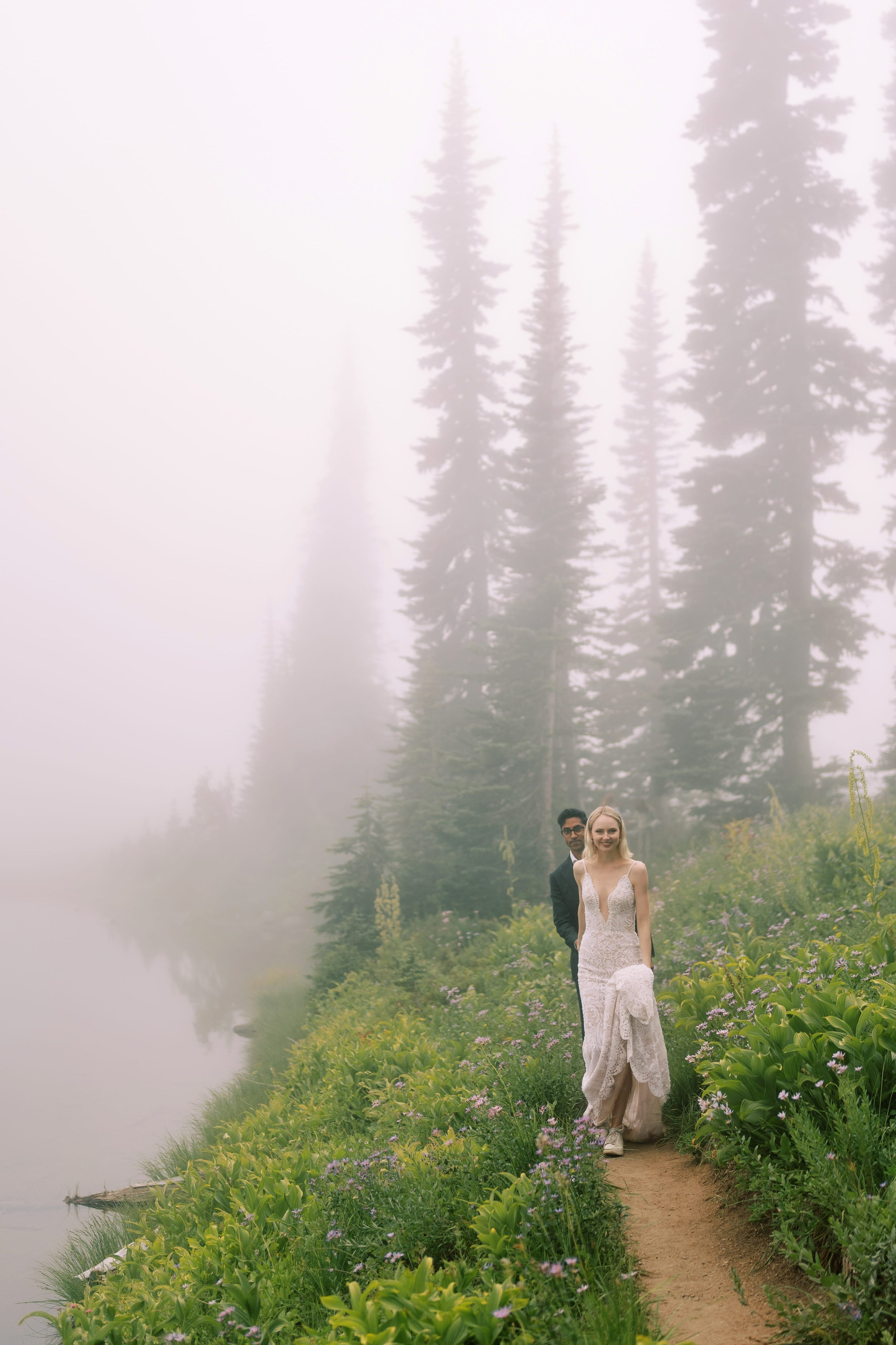 Rachel & Ryan Wedding photoshoot. August 2024. Little Tipsoo Lake, WA Day 2. EVAN ARISTOV WEDDING PHOTOGRAPHY — Seattle Wedding Photographer
