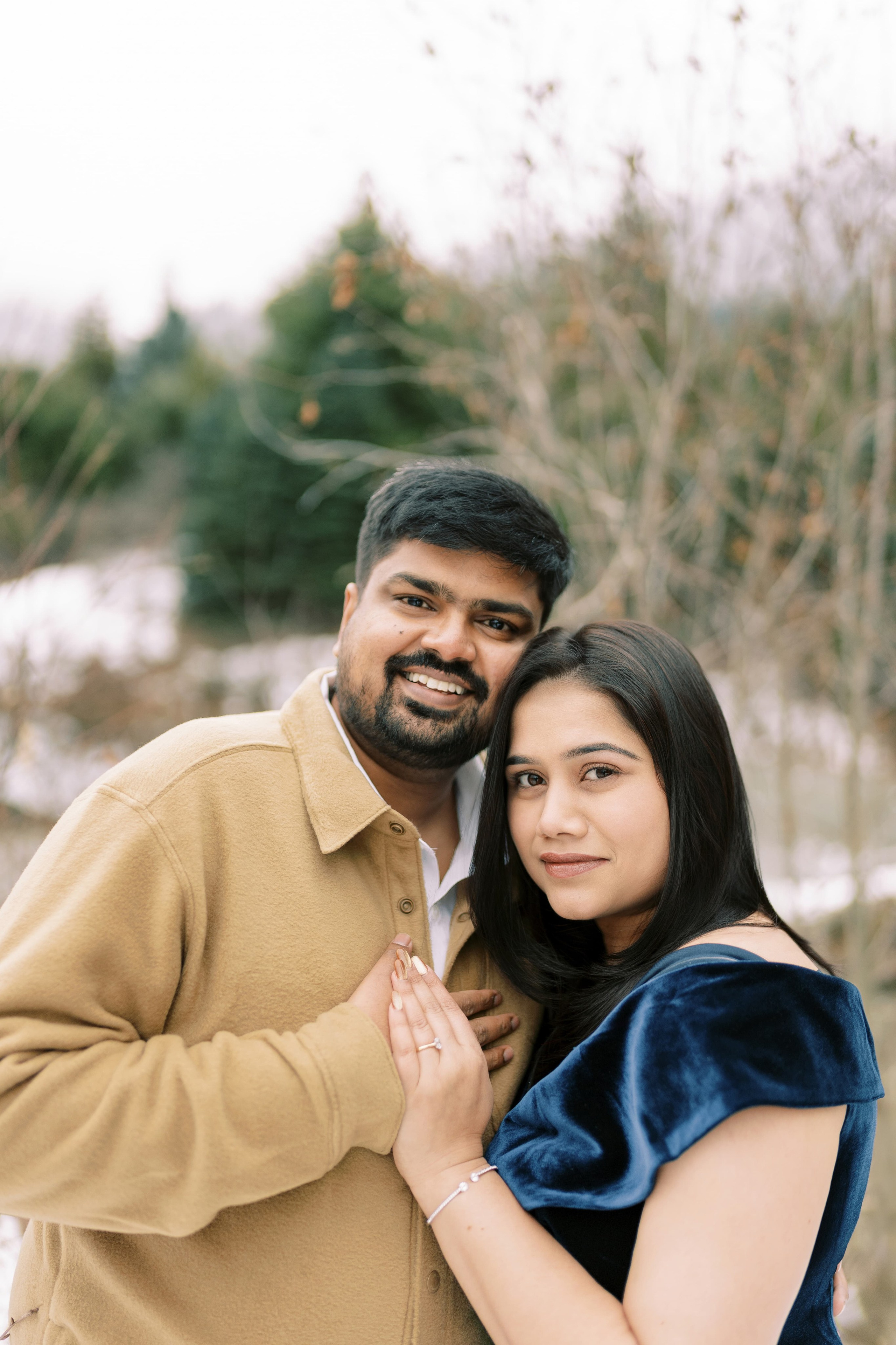 Engagement photoshoot. Date & TJ. Gold Creek Pond. December 2024. EVAN ARISTOV WEDDING PHOTOGRAPHY — Seattle Wedding Photographer