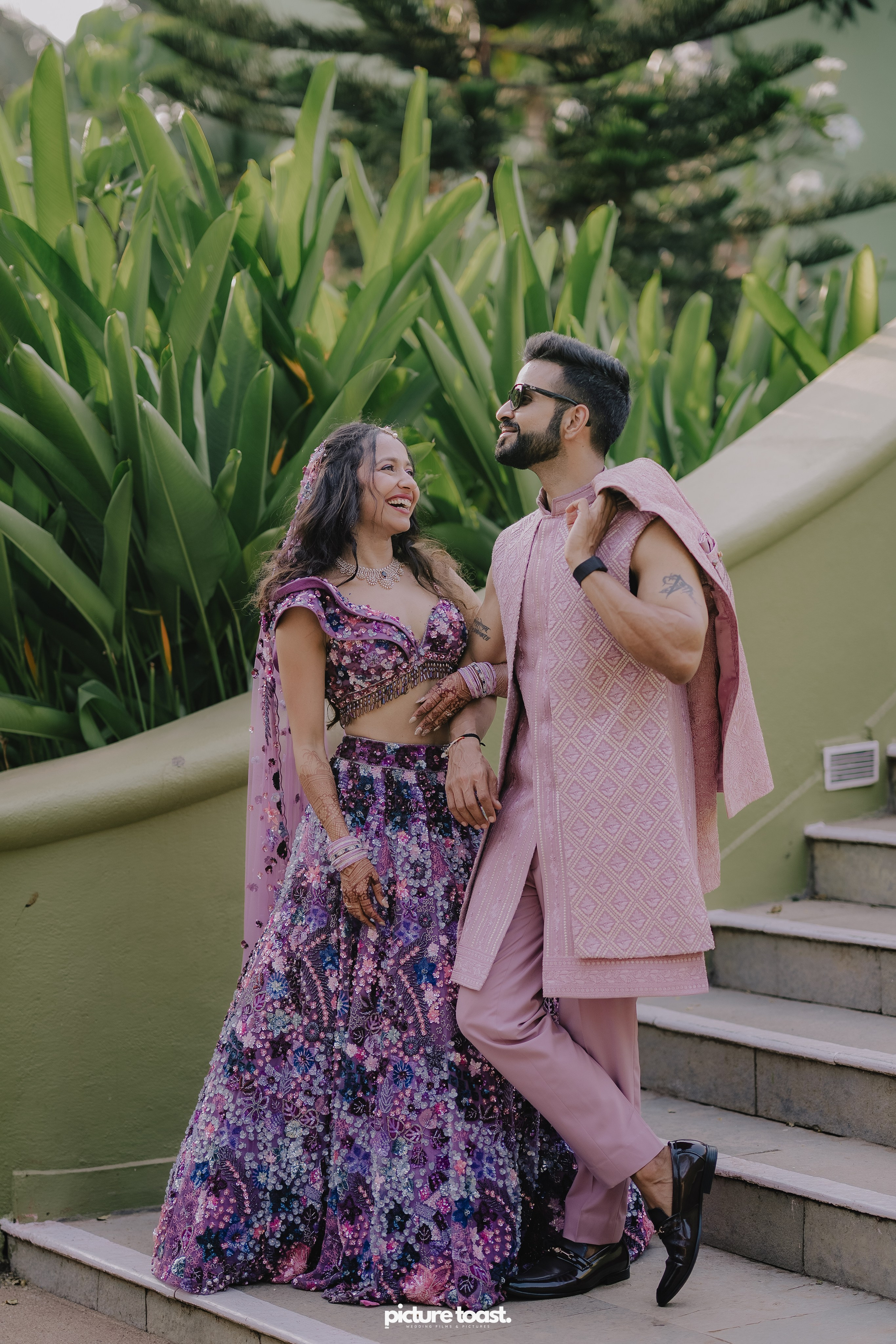Varamala Ft. Barbie & Aneesh. Fine art Wedding Photographers in India & Canada