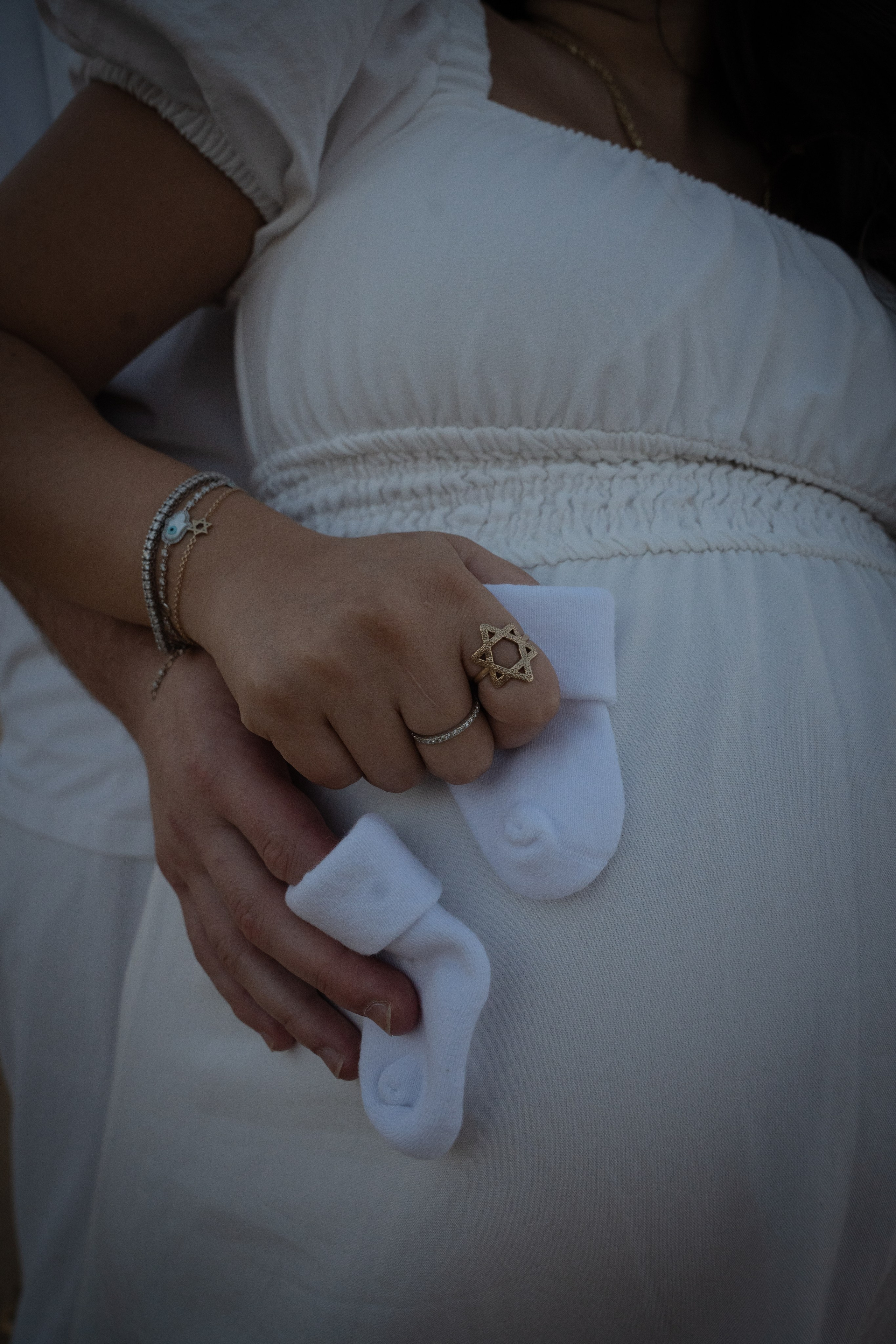 Naomi & Surli, Jaffa Beach, December 2025. Divign By Tehilah — Meaningful Graphic Design & Photography