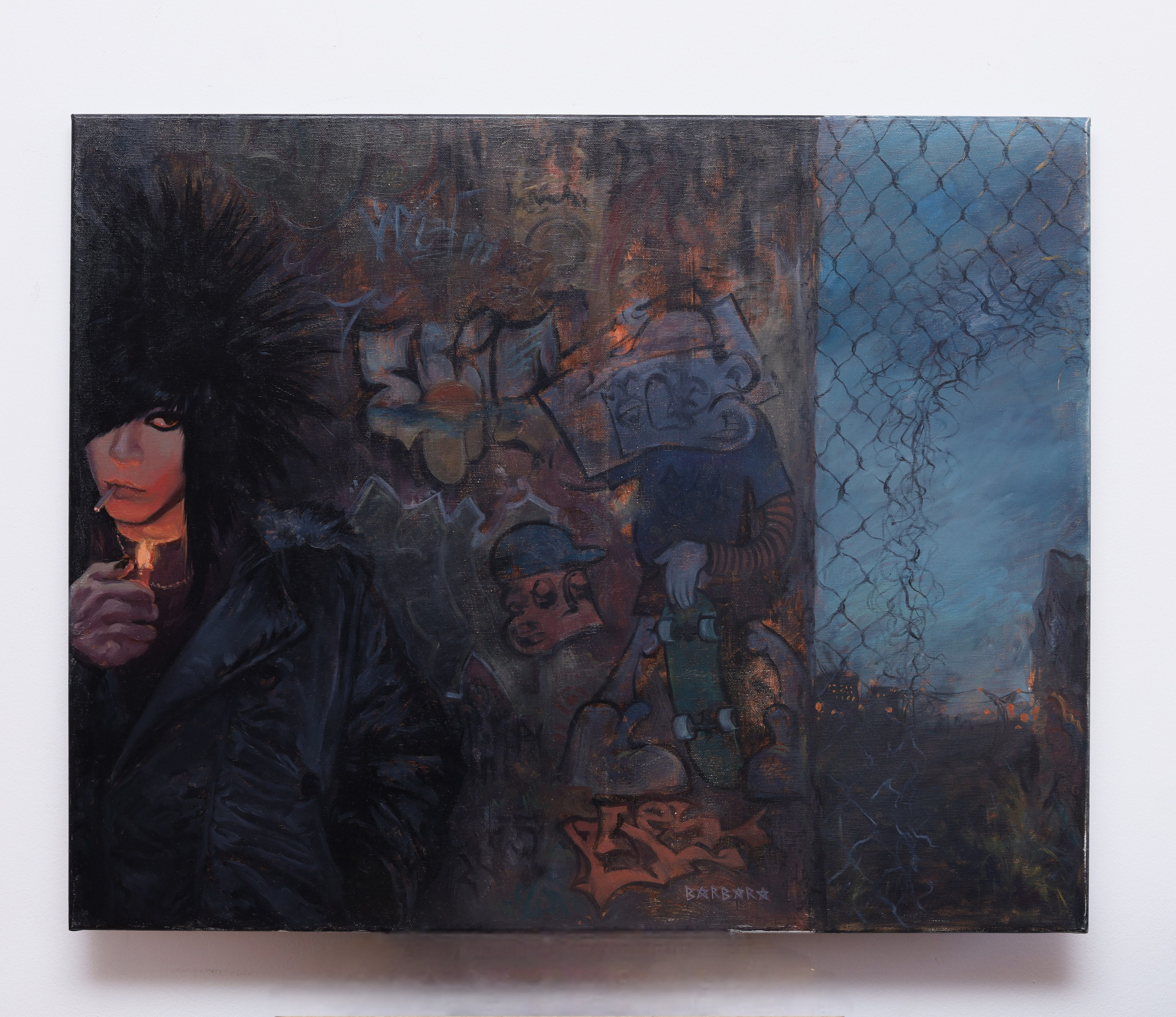 Twilight Portrait (six p.m.), oil on canvas, Barbara Cabral. Barbara Cabral