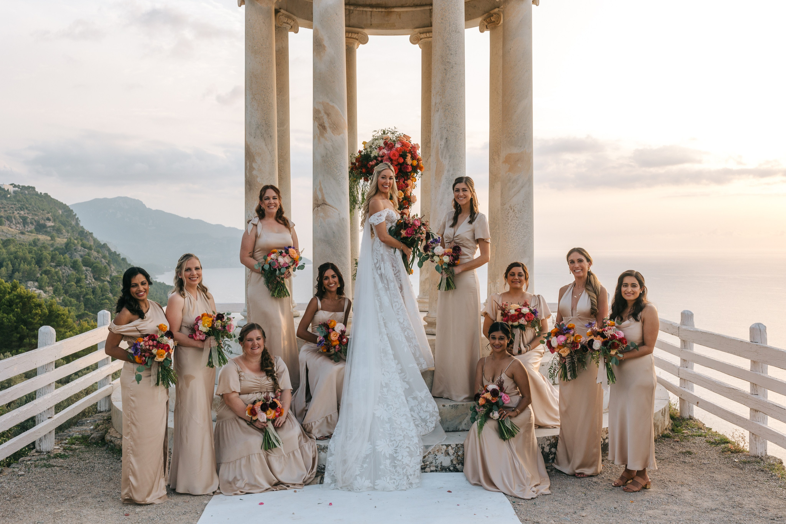 Mallorca venue Son Marroig for this LA Wedding Ceremony. Wedding Celebrant in Mallorca Iban Collin