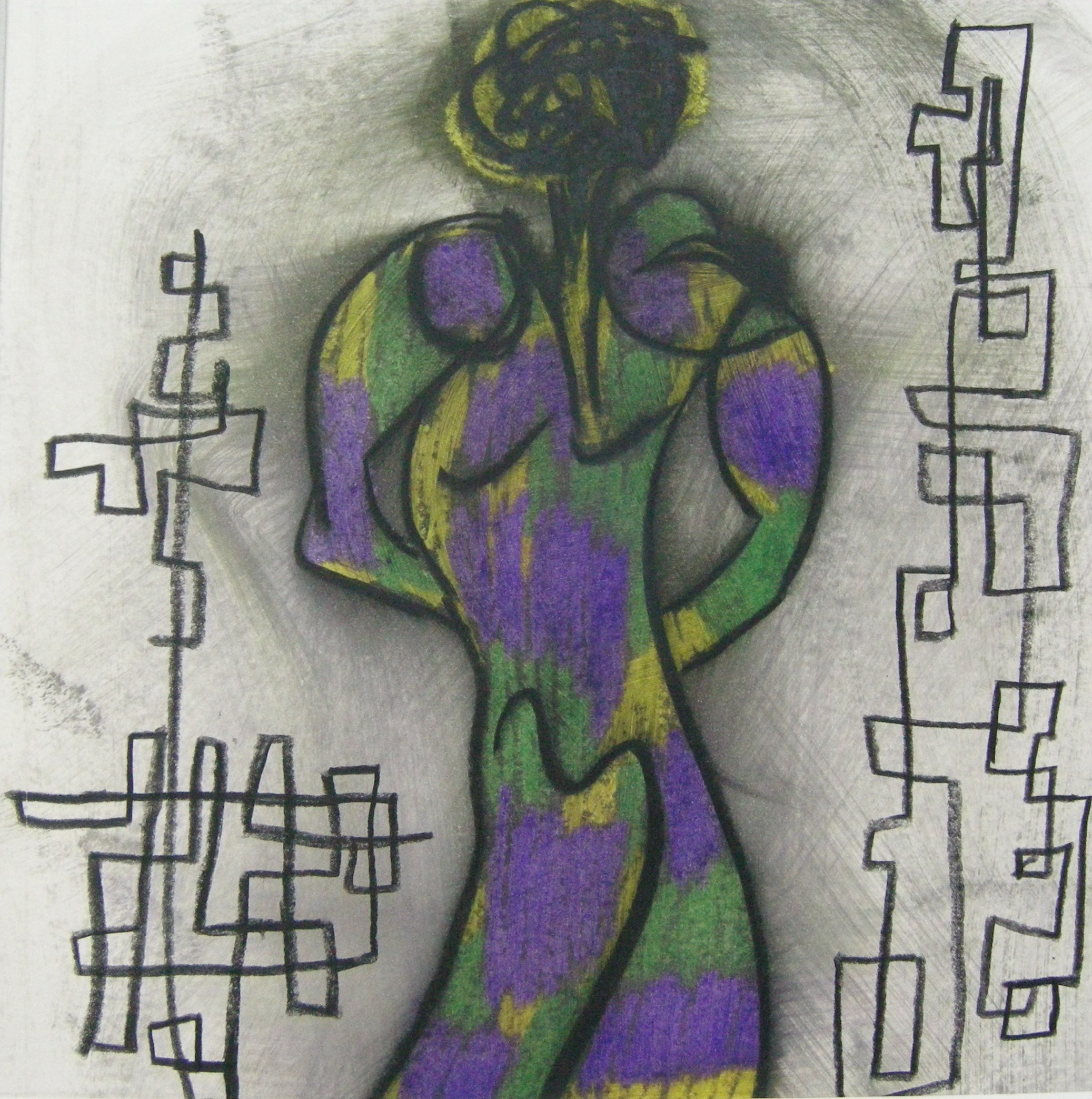 Begegnung mit mir 2009 - 40x40