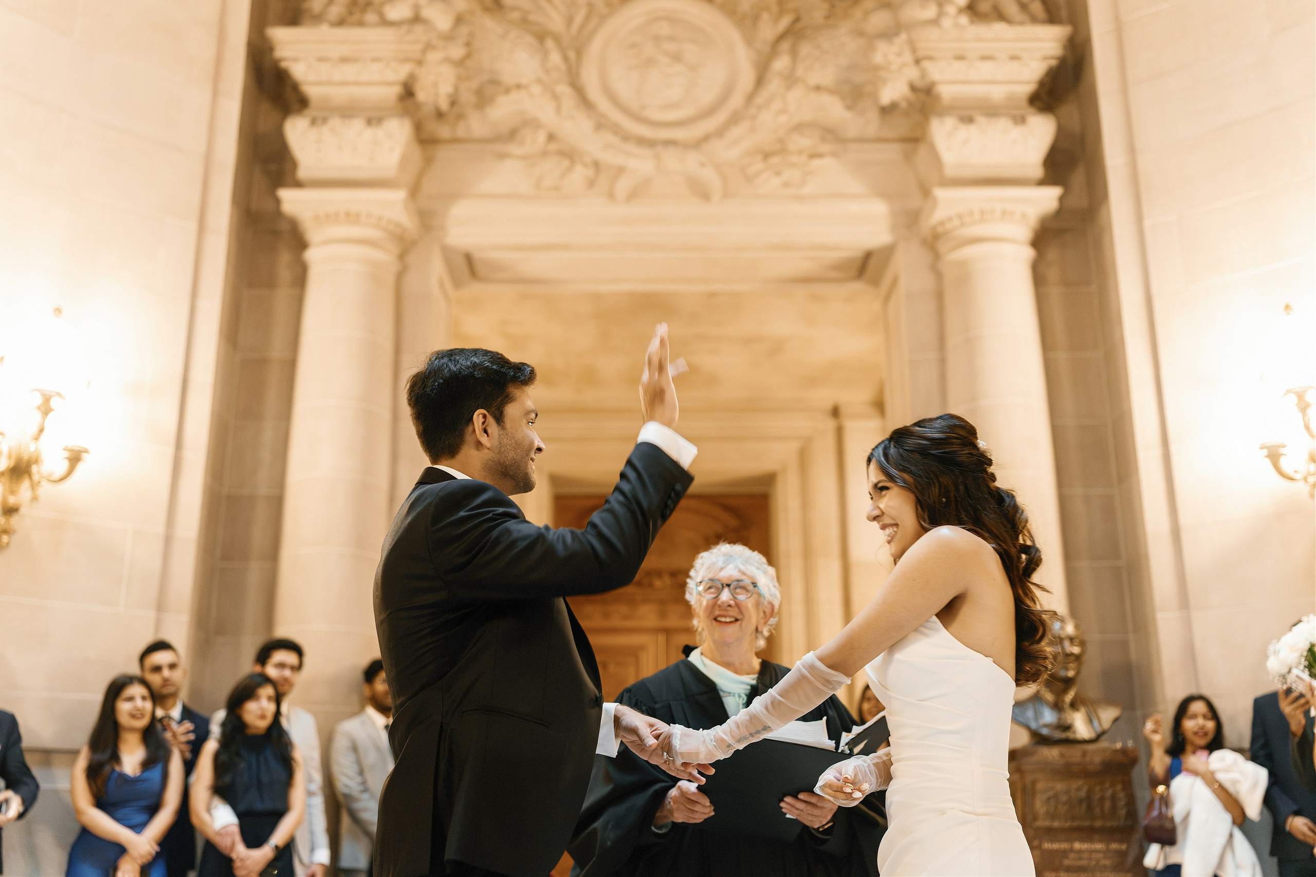 San Francisco City Hall Wedding. Wedding Photography & Videography Team in California, Los Angeles, San Francisco, San Diego and Travel