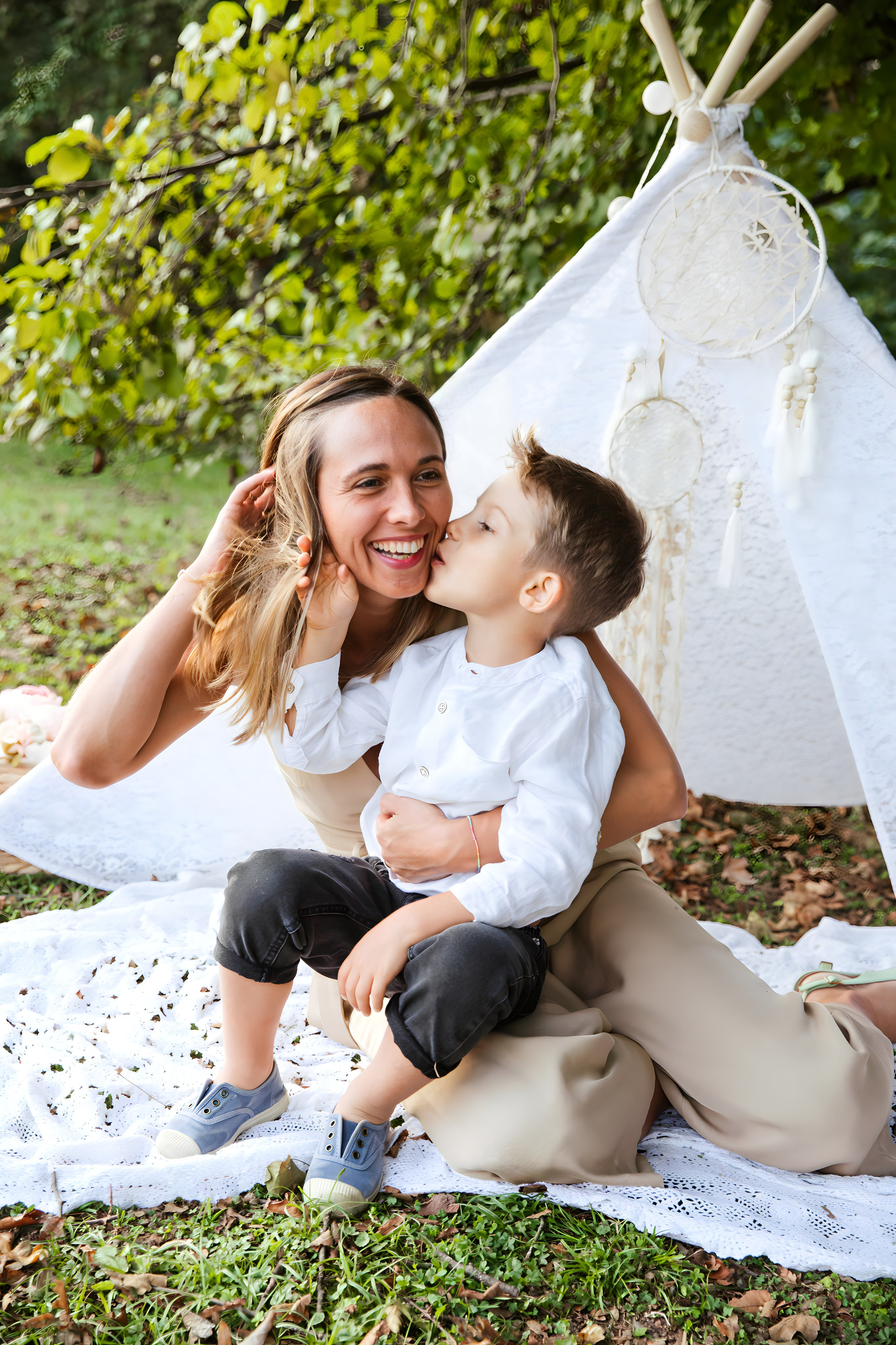 Maggie e la sua bellissima famiglia. Luci e Capricci Photography