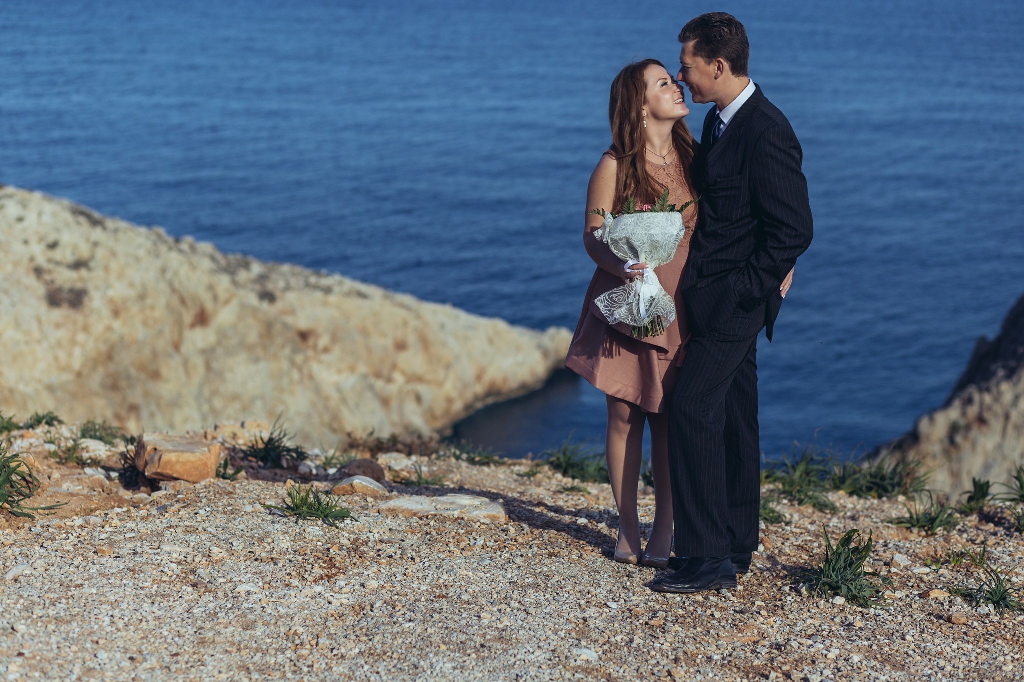 Ronalds & Svetlana, Crete. Denny Savon — Photographer in Santorini | Weddings, Love Stories & Flying Dress