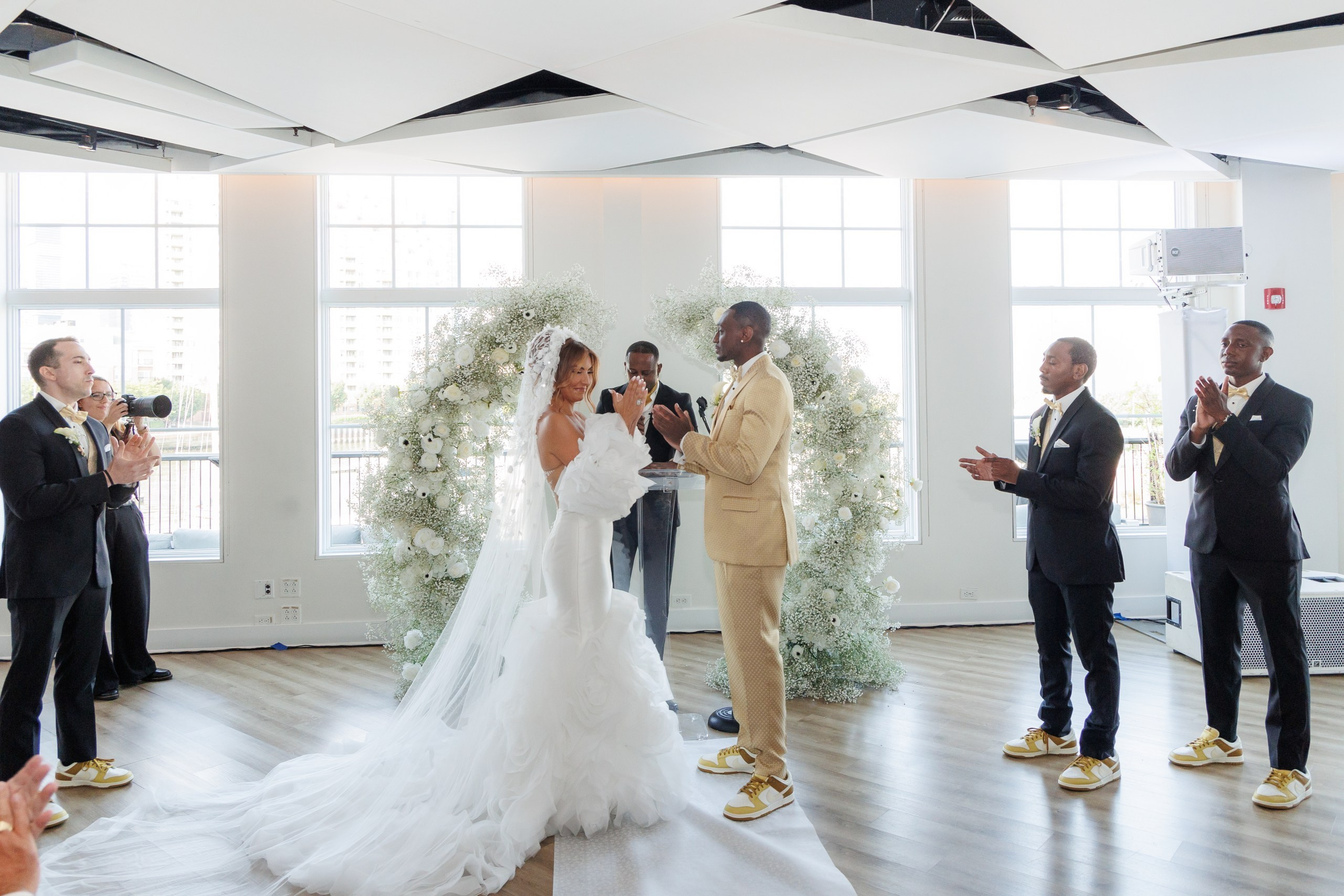 Briana & Kefim, Maritime Pars, Jersey City, NJ. Luxury Wedding Photography and Cinematography