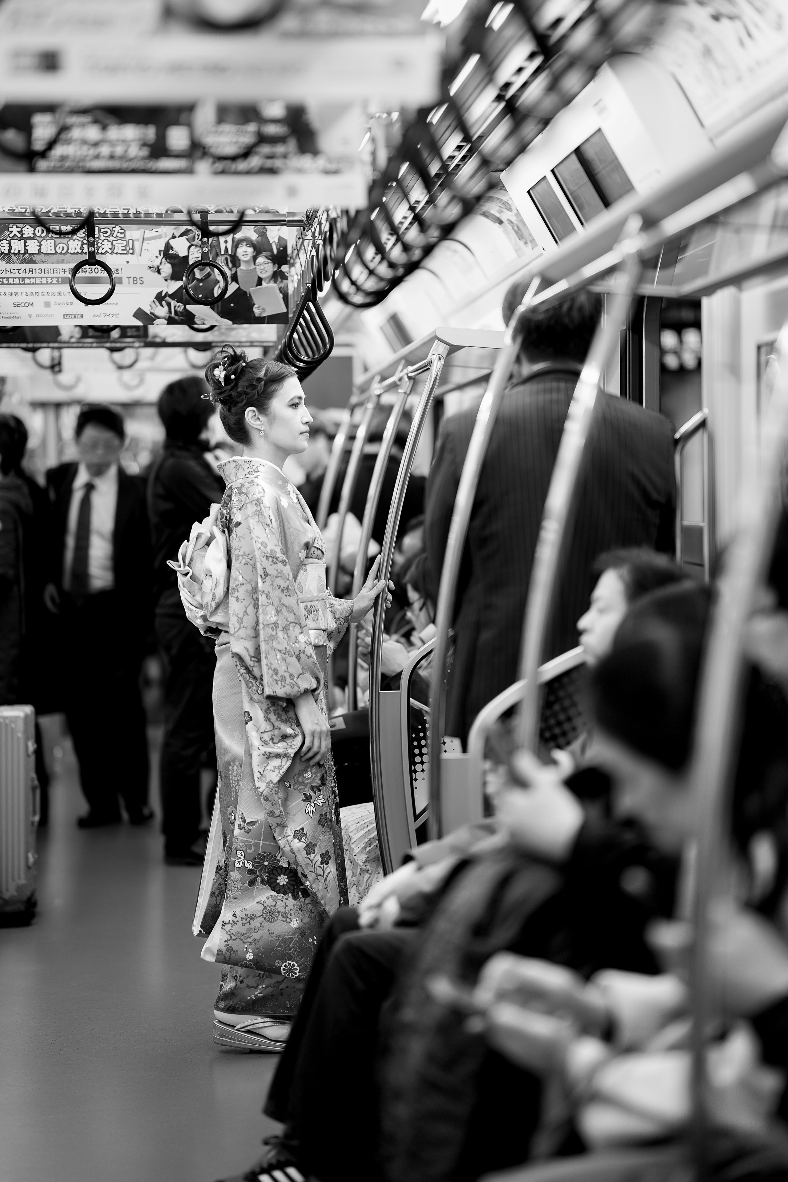 Вечерняя съёмка в Кимоно в Токио. Фотограф в Токио Япония