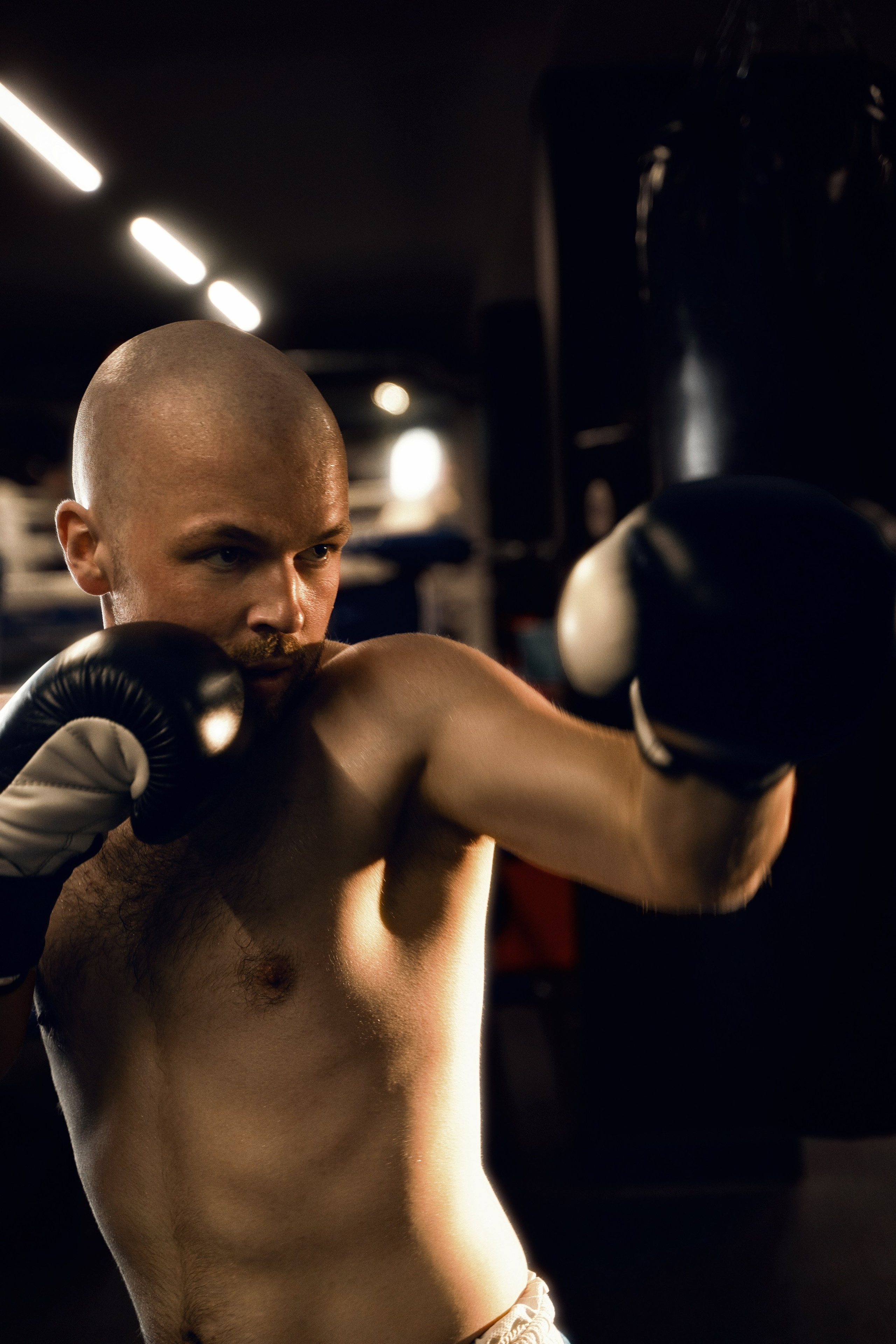 Jay in the boxing gym in Marbella