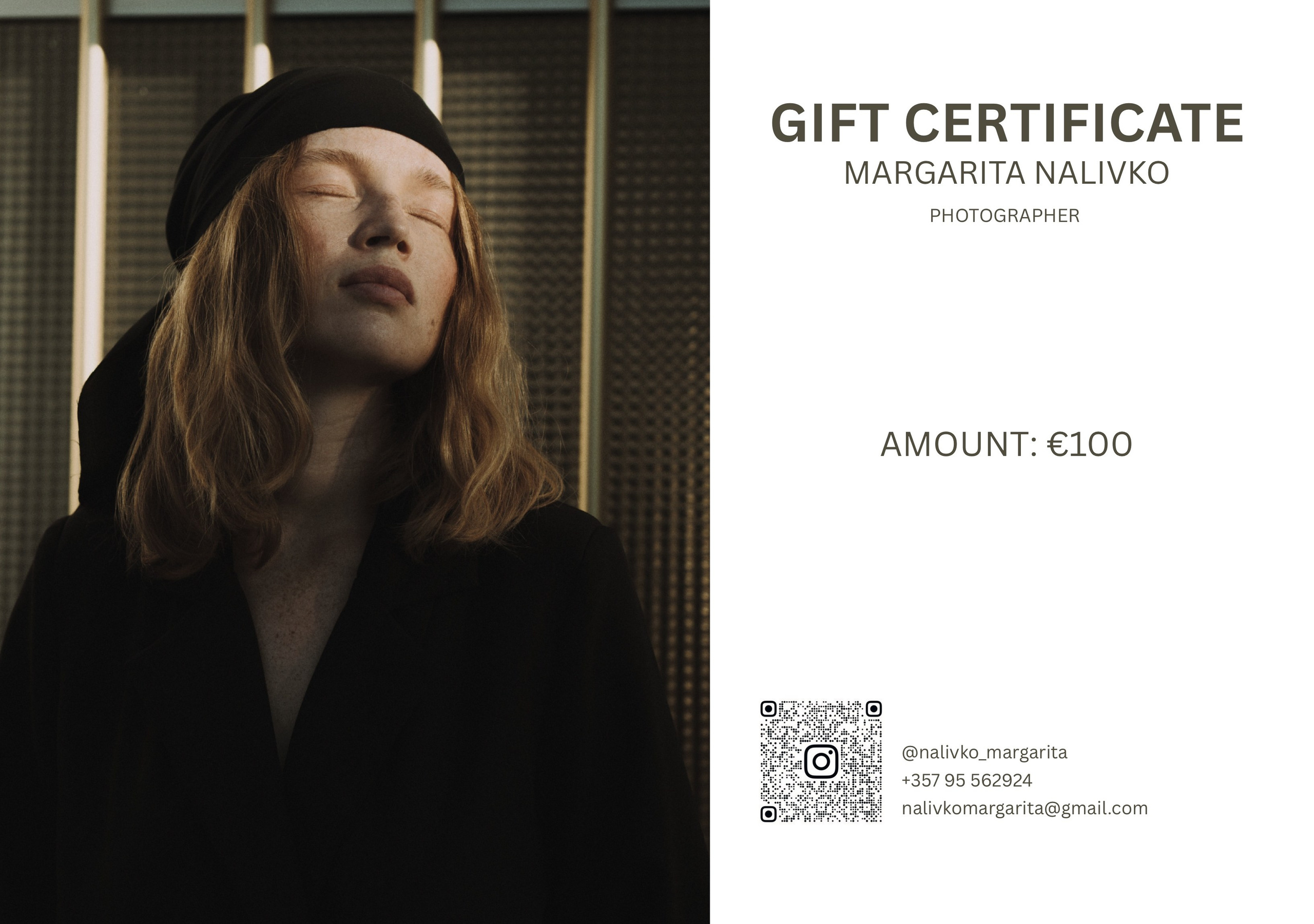 Подарочные сертификаты | Margarita Nalivko