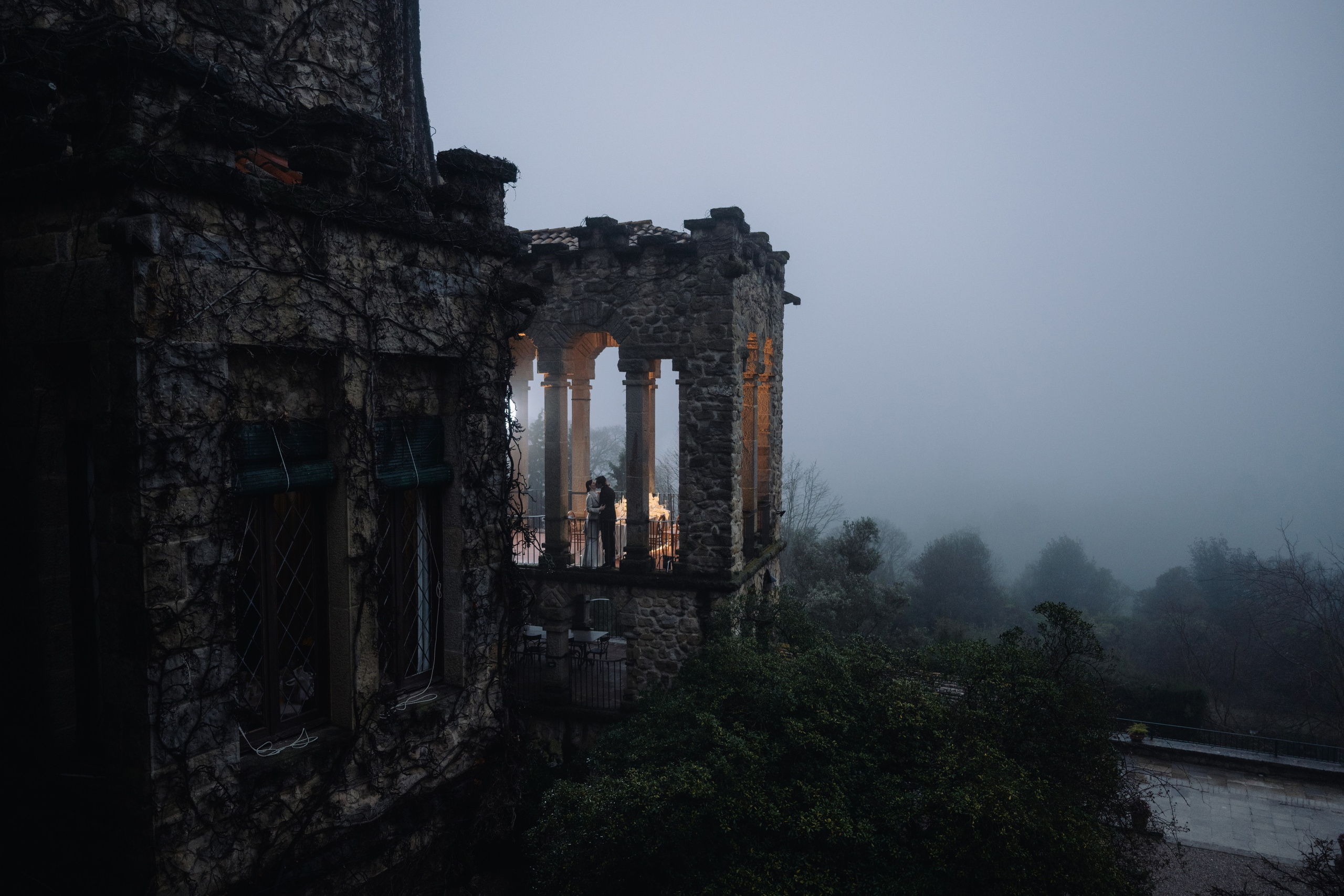 Elegant Barcelona wedding at La Baronia captured on film and digital Romantic destination wedding photography near Barcelona, Spain
