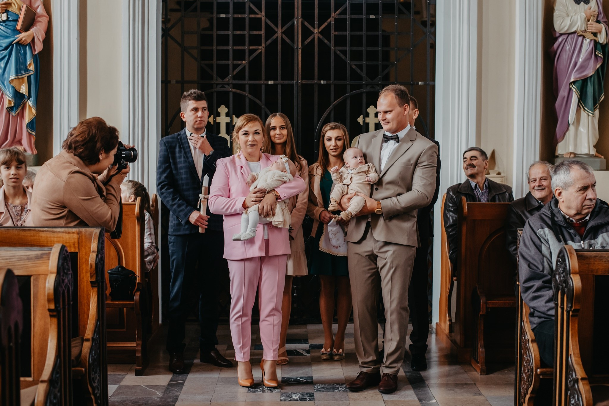 Chrzest Święty Tosi i Jasia. Dominika Strachacka Fotografia | Fotograf ślubny i rodzinny Opole Lubelskie Lublin