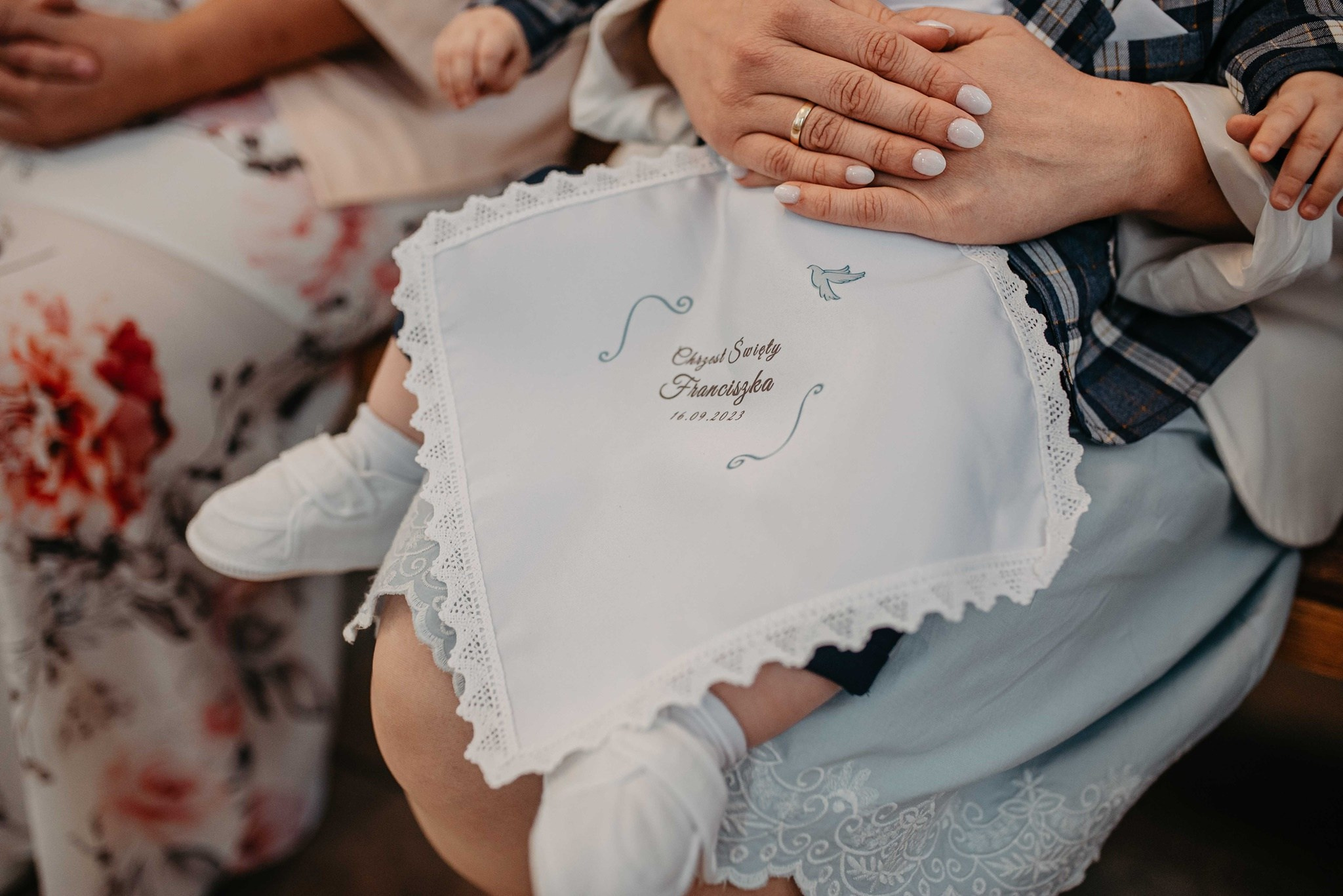 Chrzest Święty Franciszka. Dominika Strachacka Fotografia | Fotograf ślubny i rodzinny Opole Lubelskie Lublin