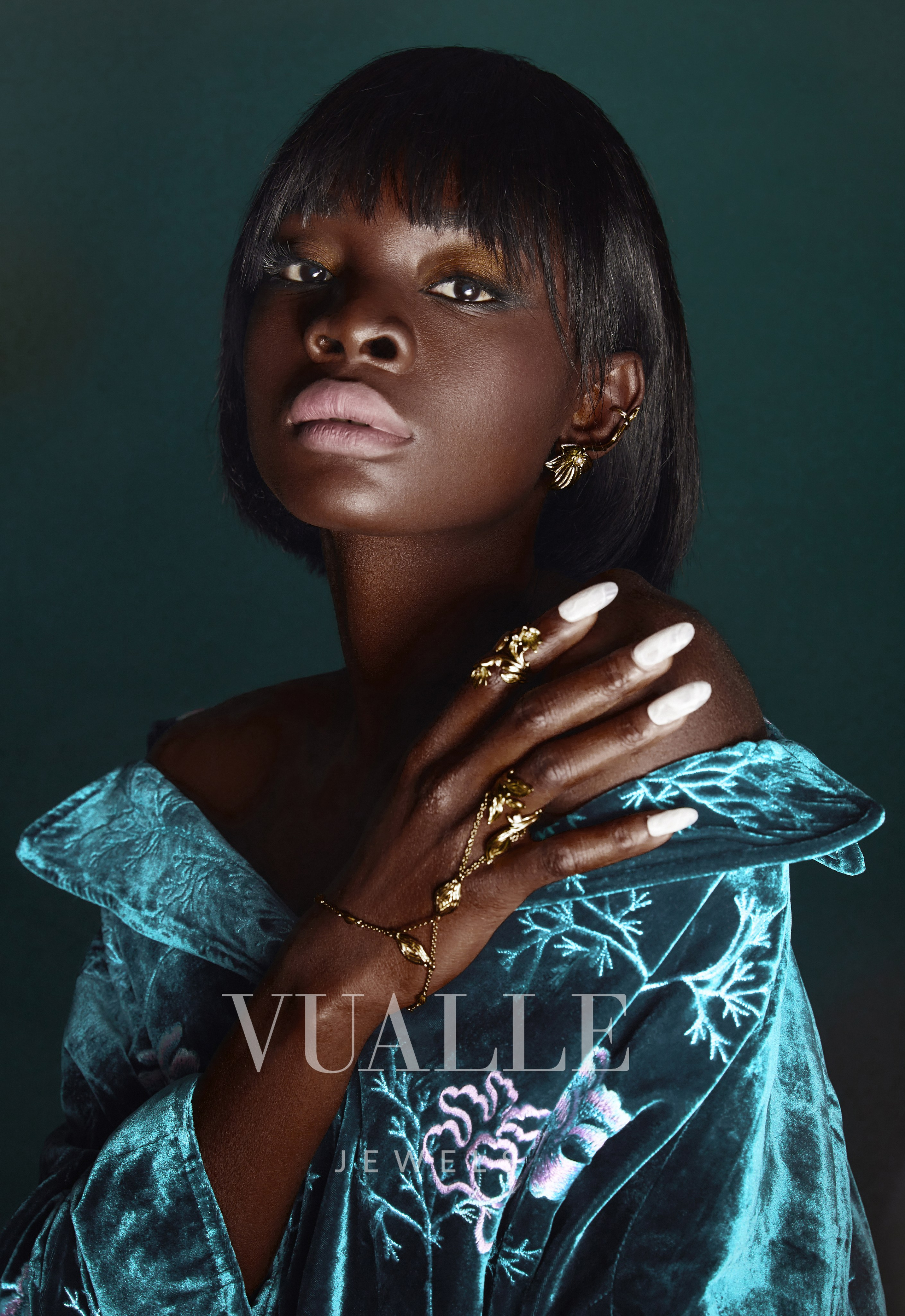 Luxury beauty look created for fashion photoshoot in Italy