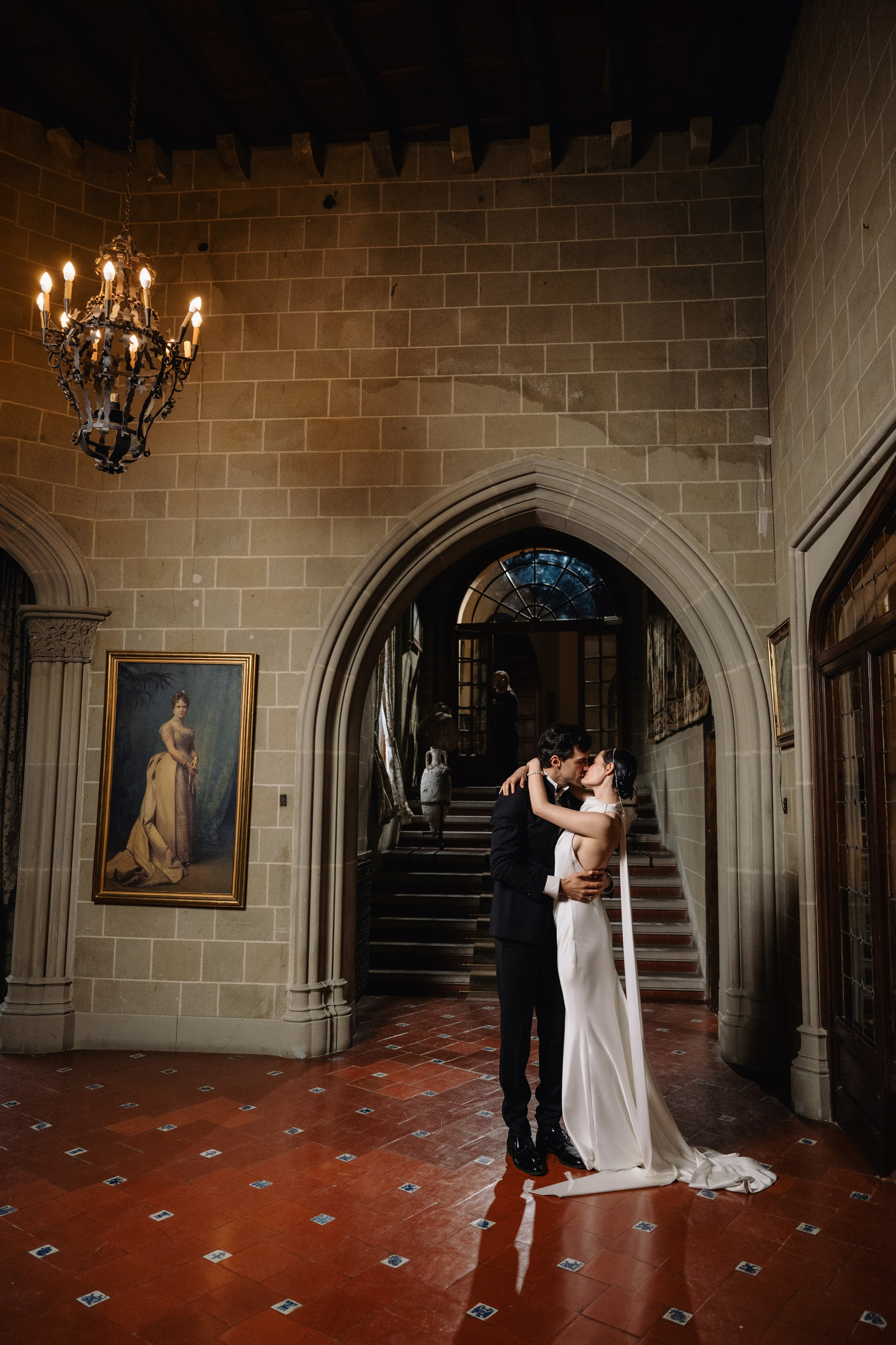 Elegant Barcelona wedding at La Baronia captured on film and digital Romantic destination wedding photography near Barcelona, Spain