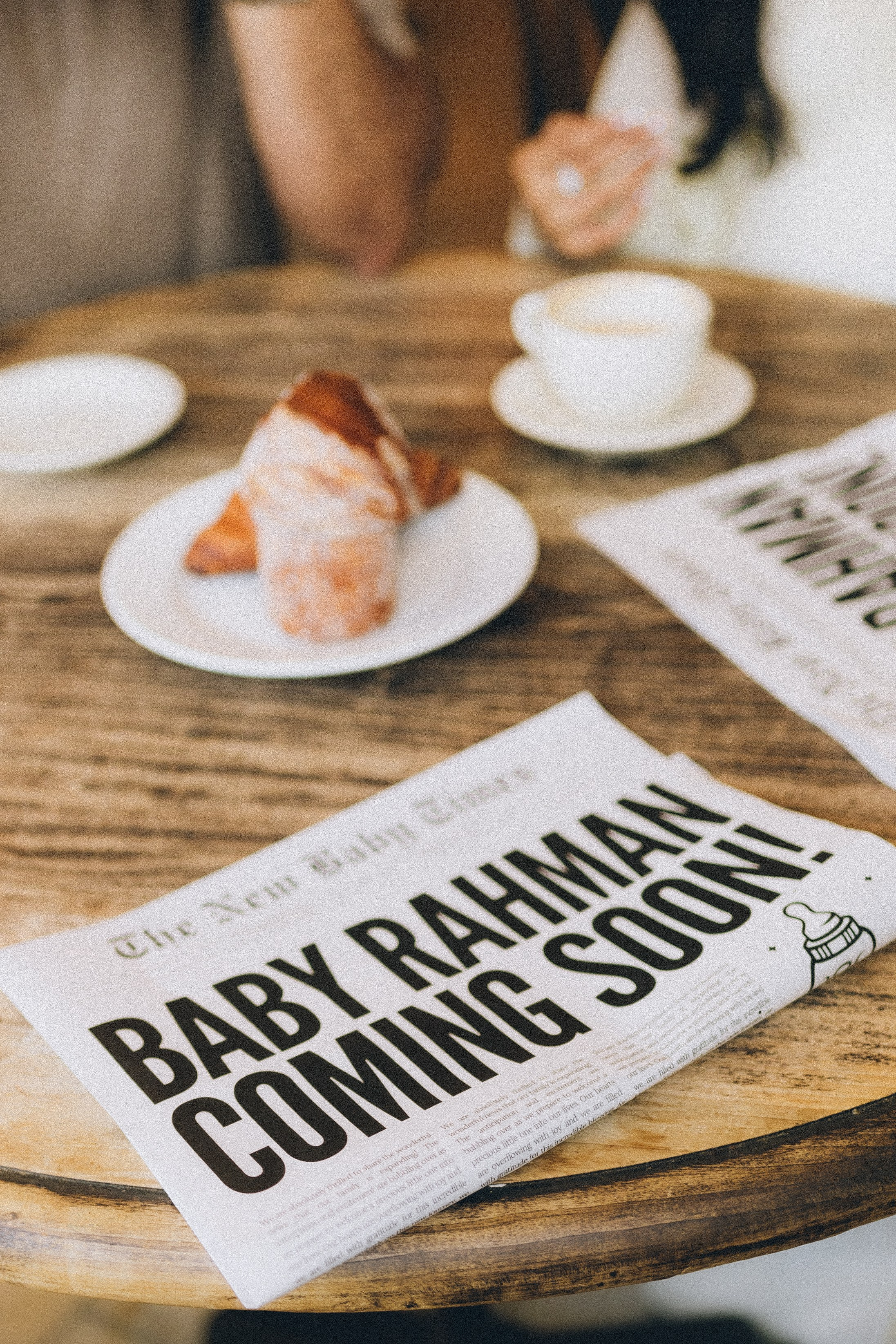 Baby Rahman Announcement. Sara Eulalia | Virginia Photographer