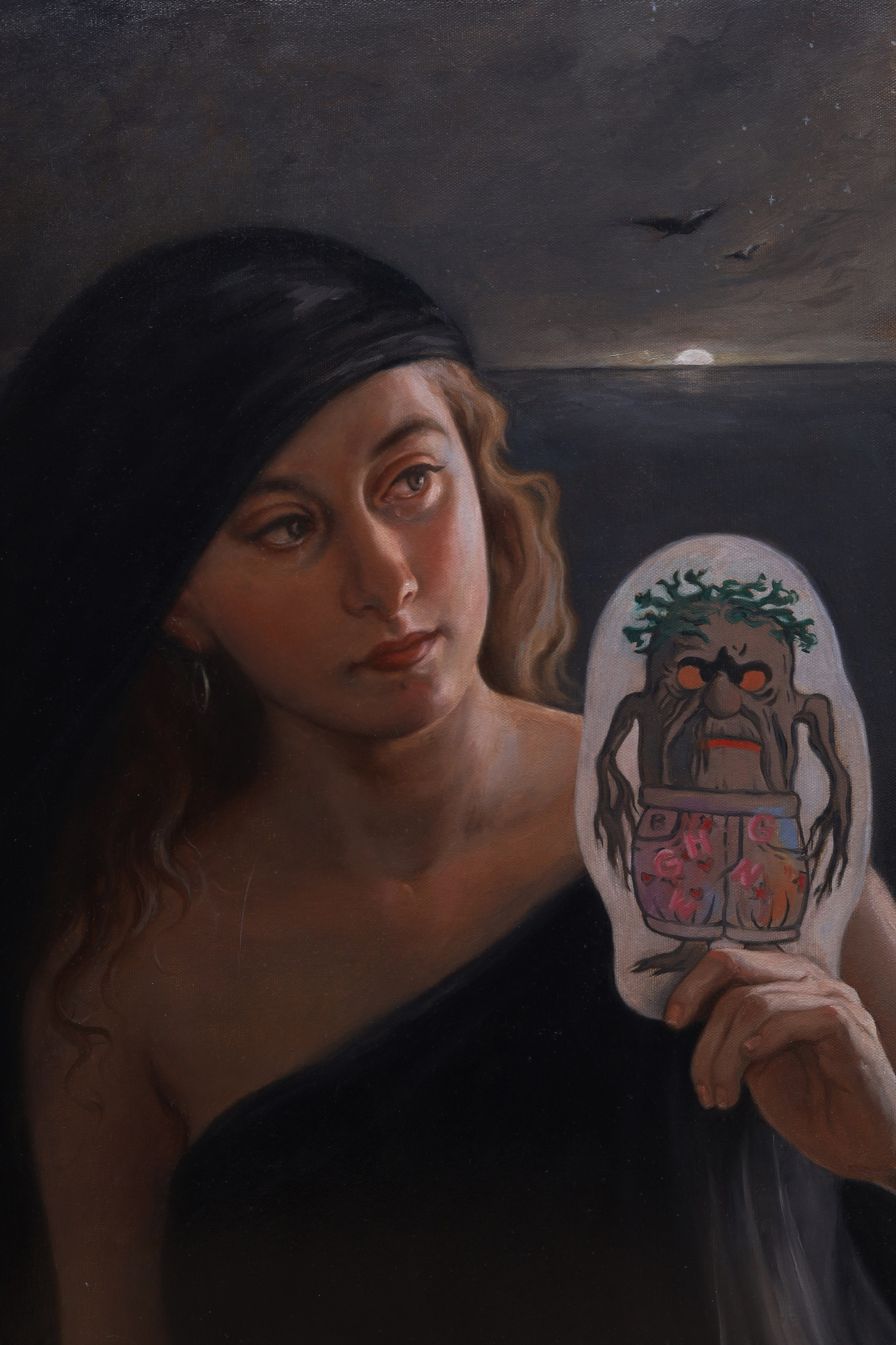 The Symbol, oil painting, Barbara Cabral. Barbara Cabral