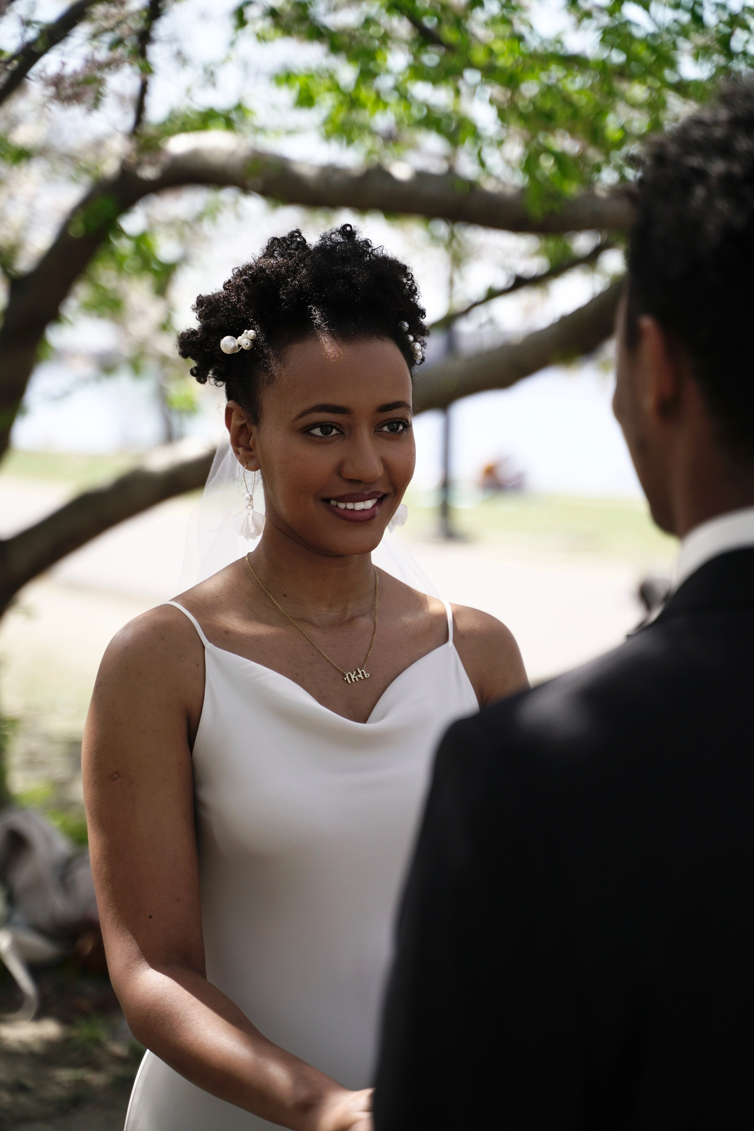 Sosina and Aaron at Charles river Esplanade. Stefanovich Photography | Boston, MA