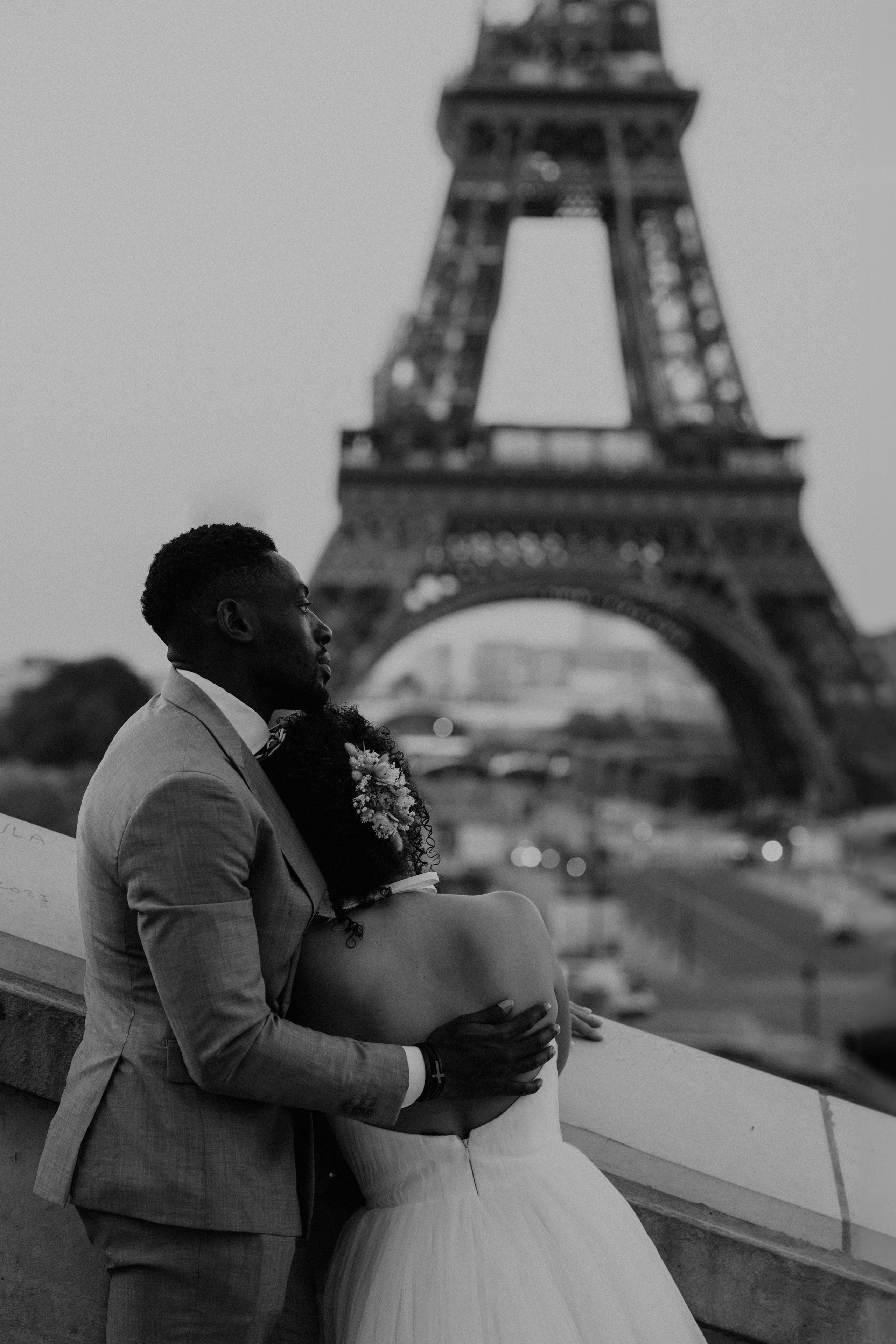 Destination wedding by Eiffel towel 