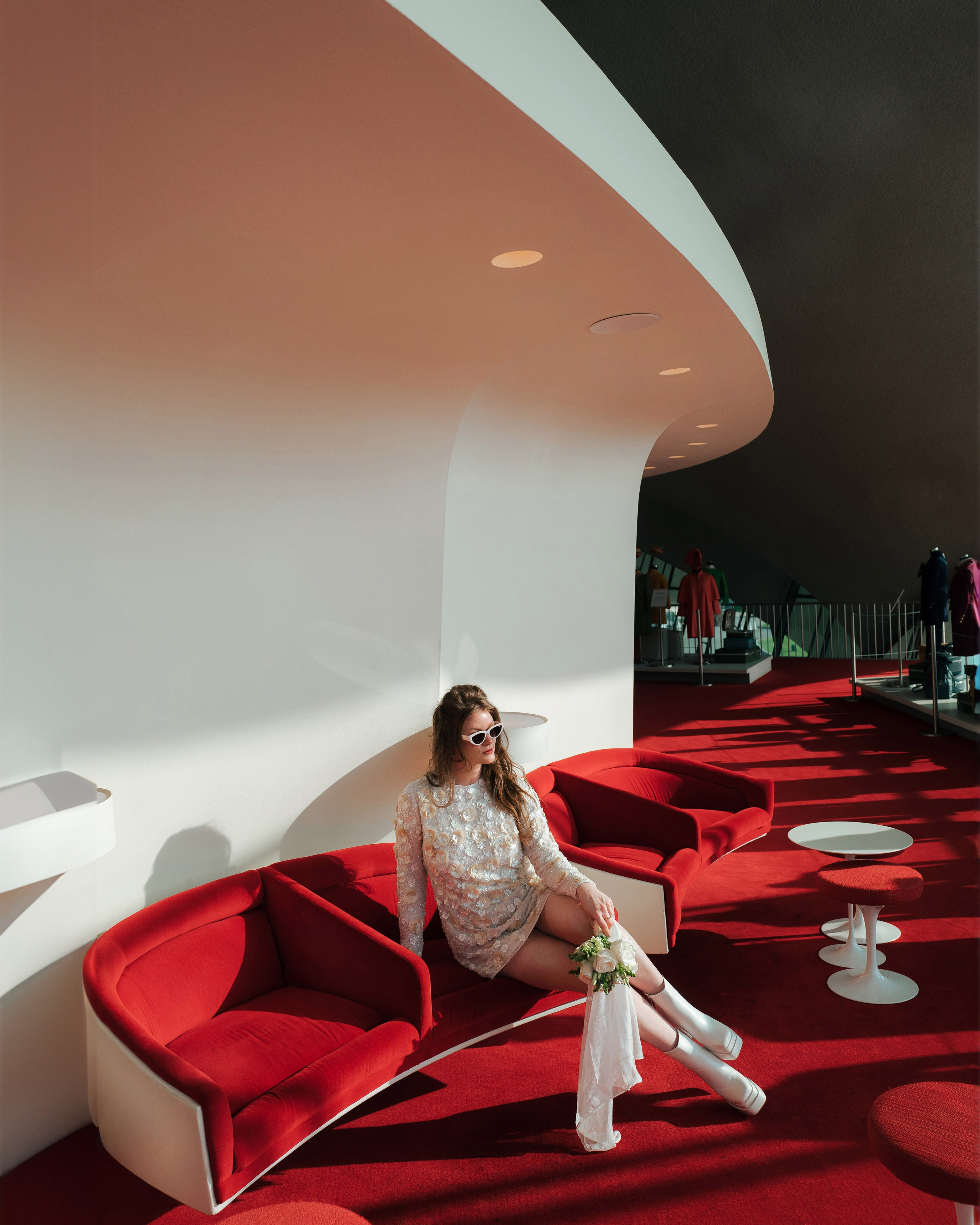 Shannon and Nik at TWA Hotel | NYC Couple Photography