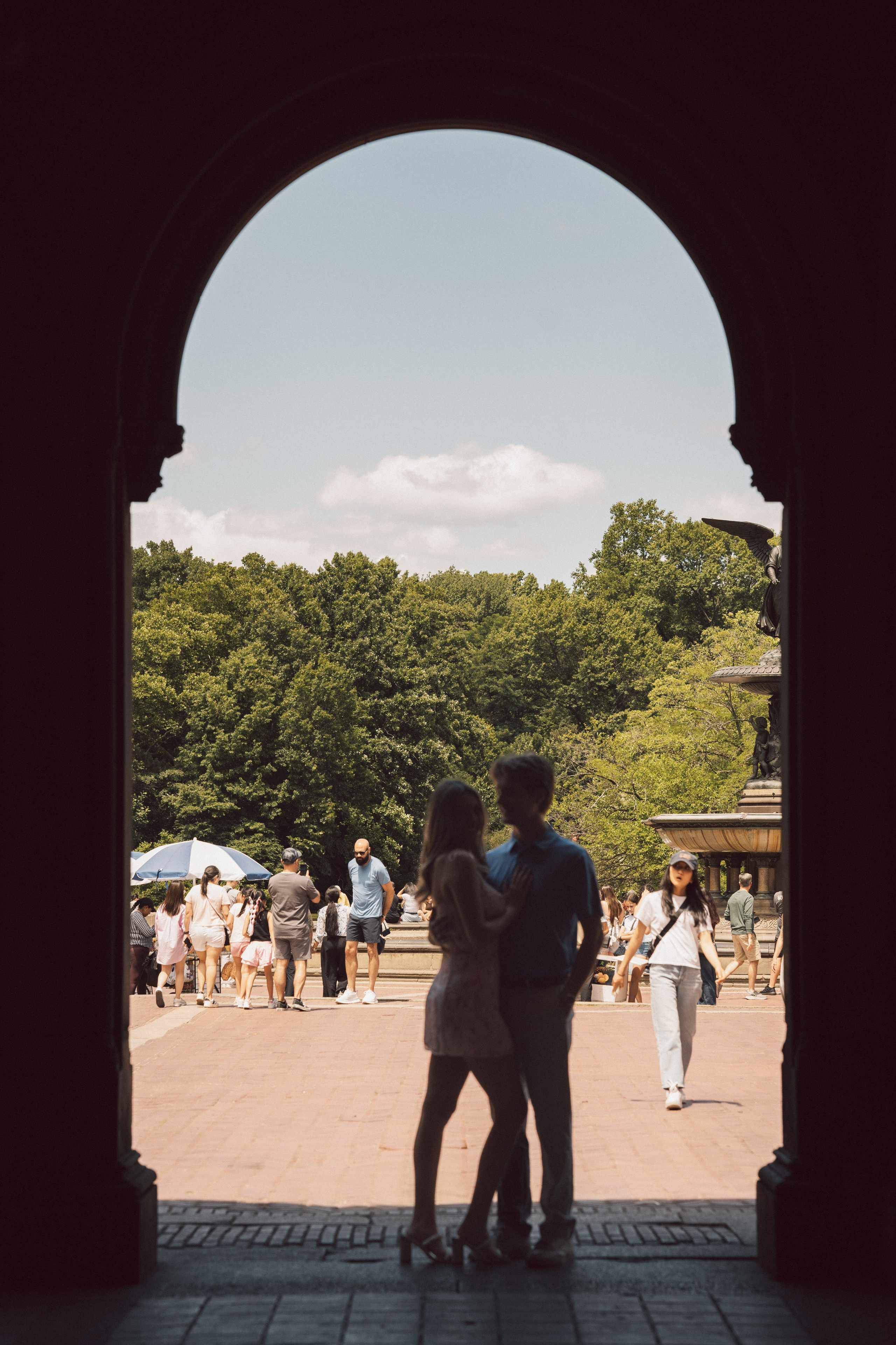 Surprise proposal Central Park. New York + destination photographer