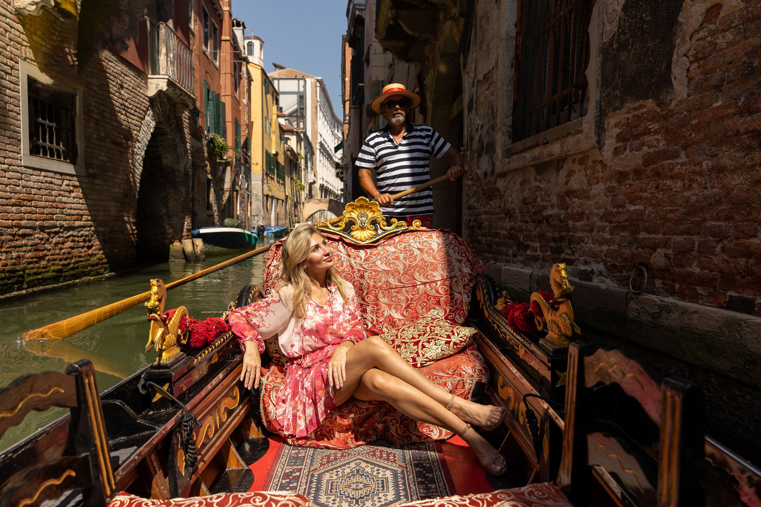 Hot summer day in Venice with Sergey and Maria
