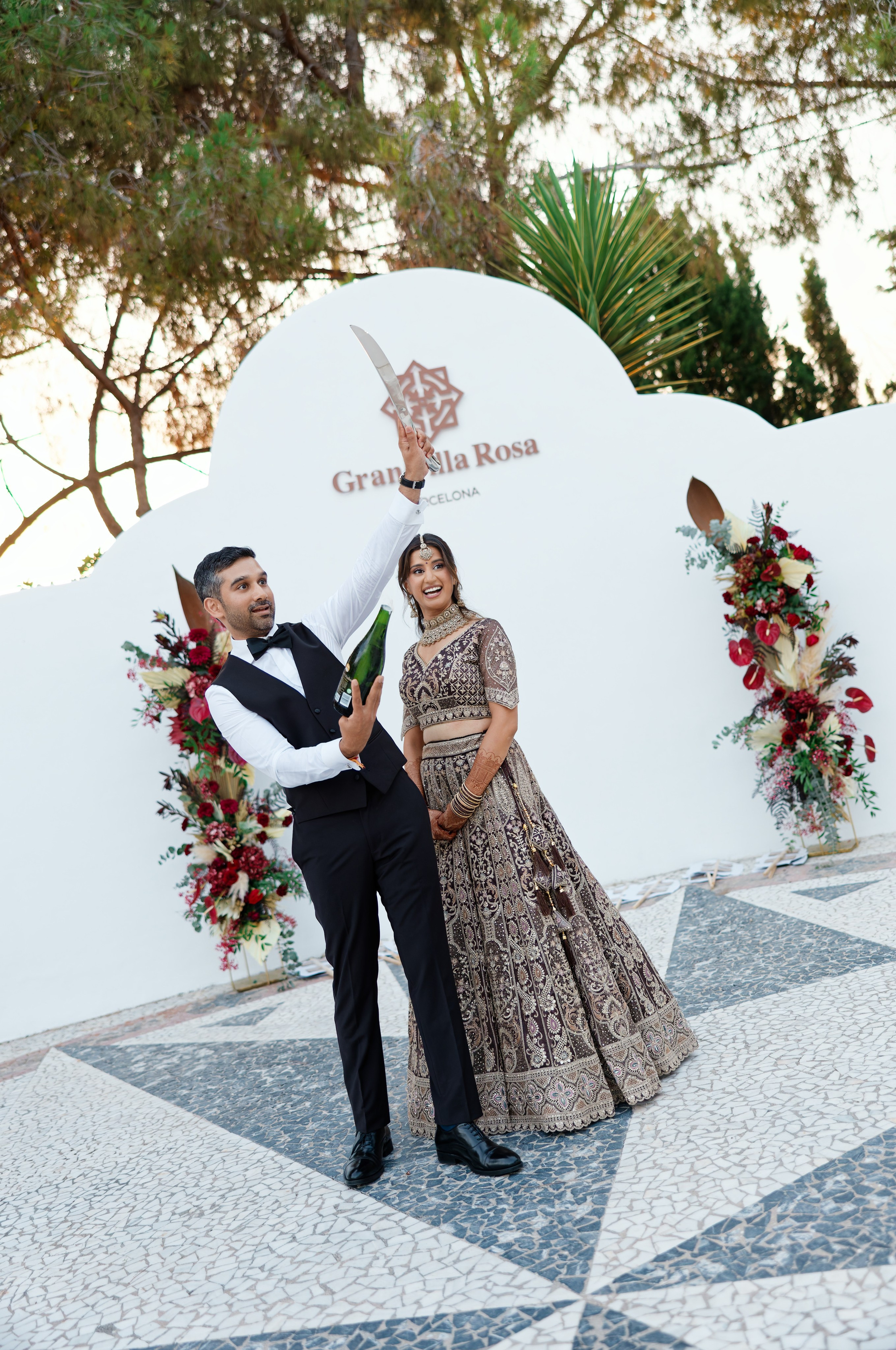 Indian wedding at Gran Villa Rosa, Barcelona