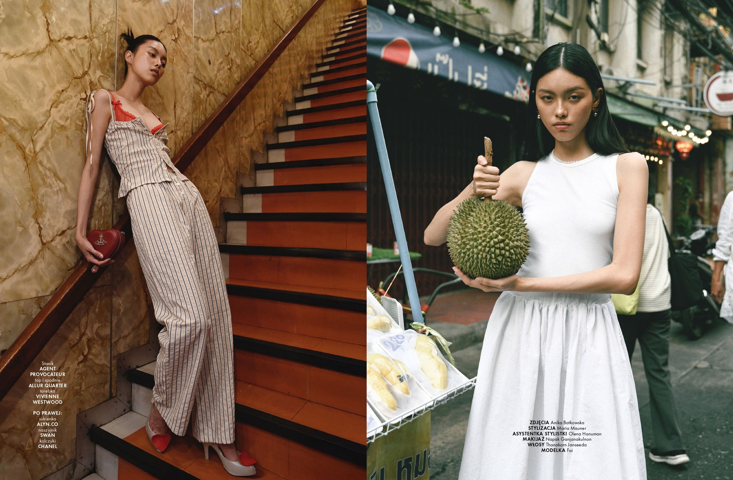 Bangkok editorial for ELLE Polska. Stylist