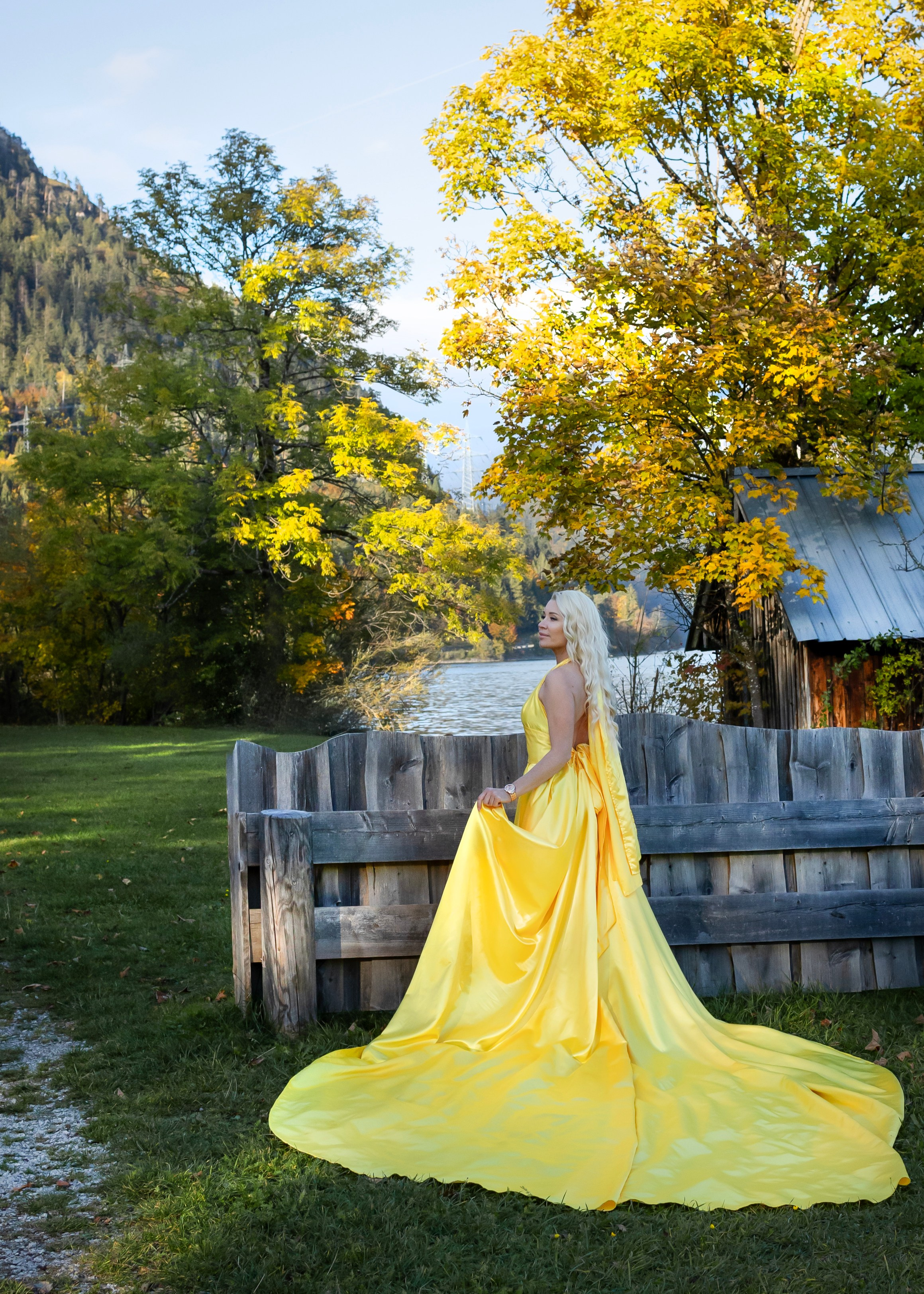 Shooting in the mountains. Photographer in Munich