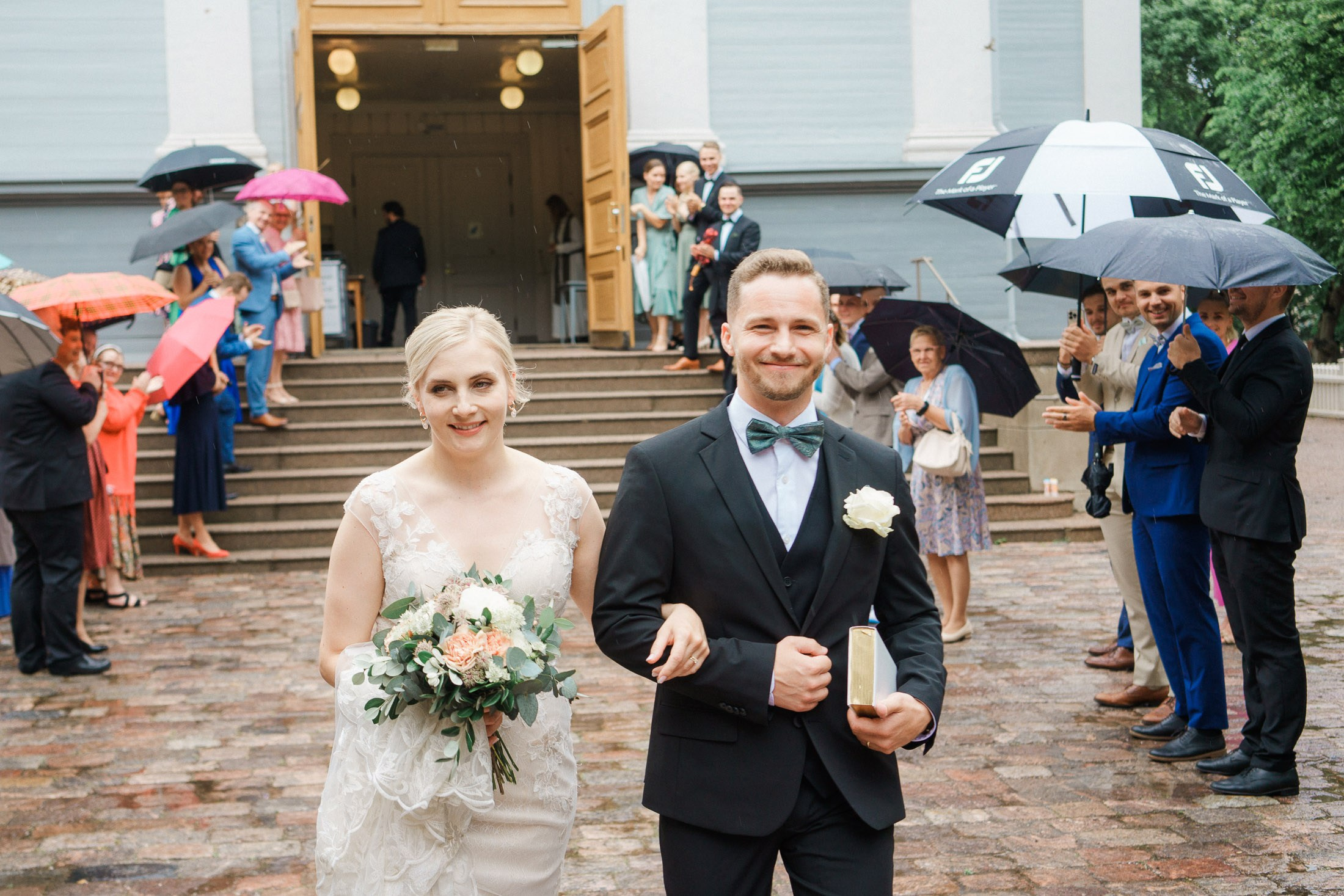 Hääkuvaus Klaus K, Rake-sali ja Helsingin vanha kirkko