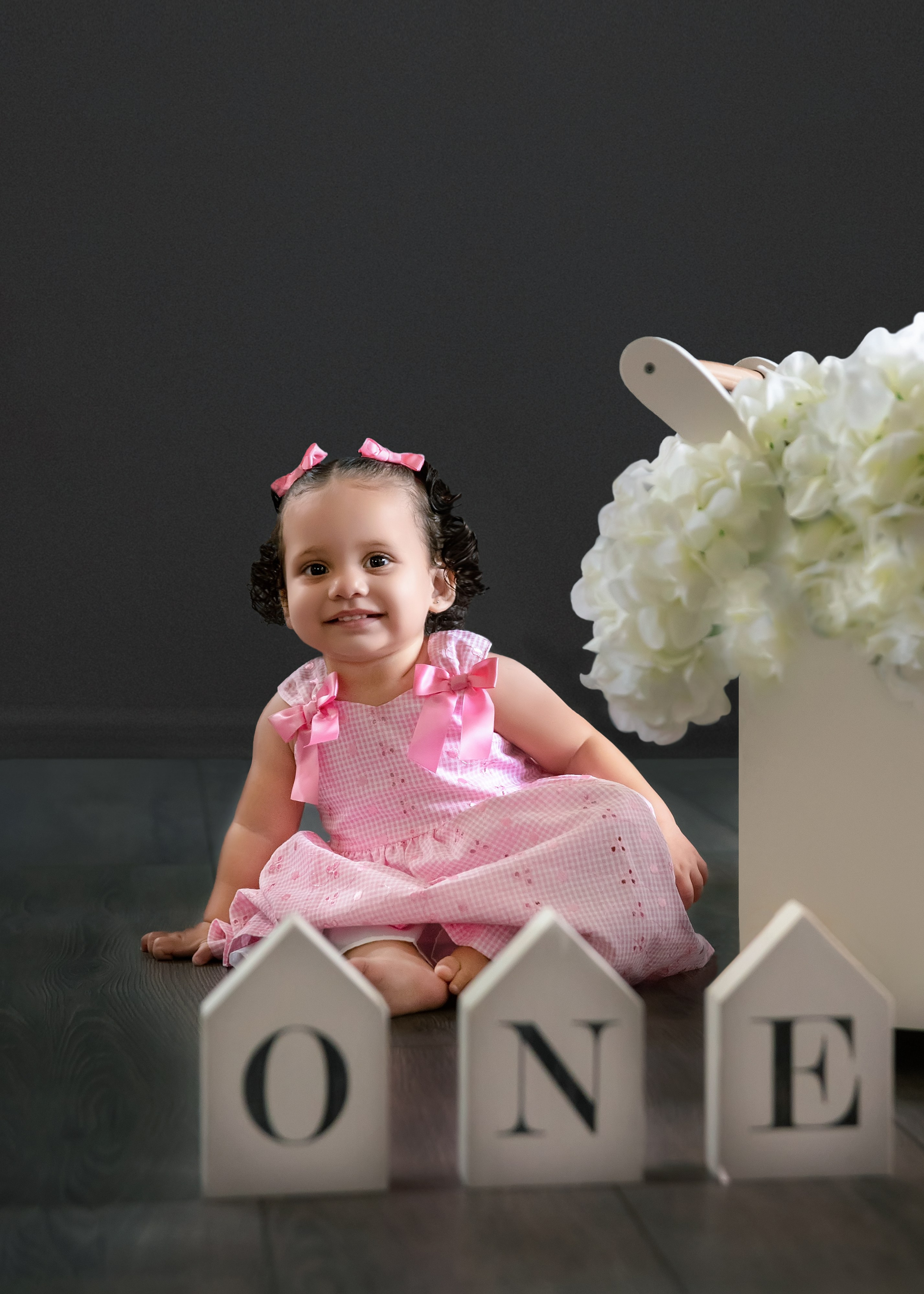 ONE year baby girl. Portrait, kids and family photographer in Wesley Chapel Alina Alice Osipova
