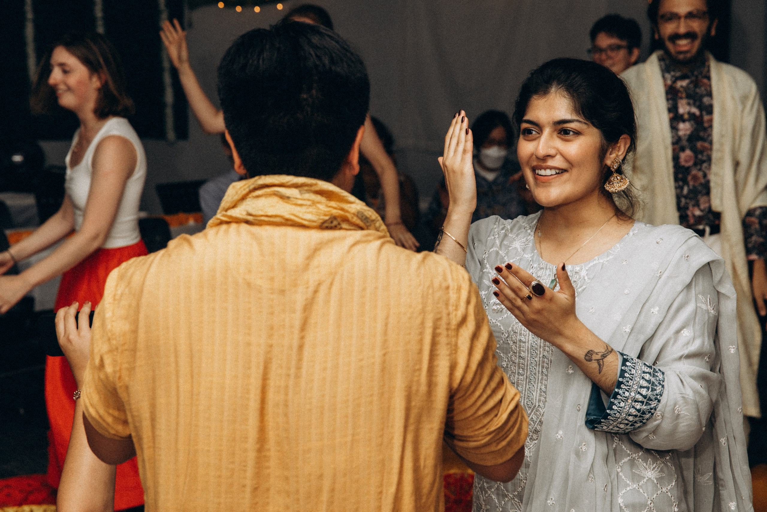 Haldi Ceremony for Two Brides | Multicultural Wedding Celebration in Boston