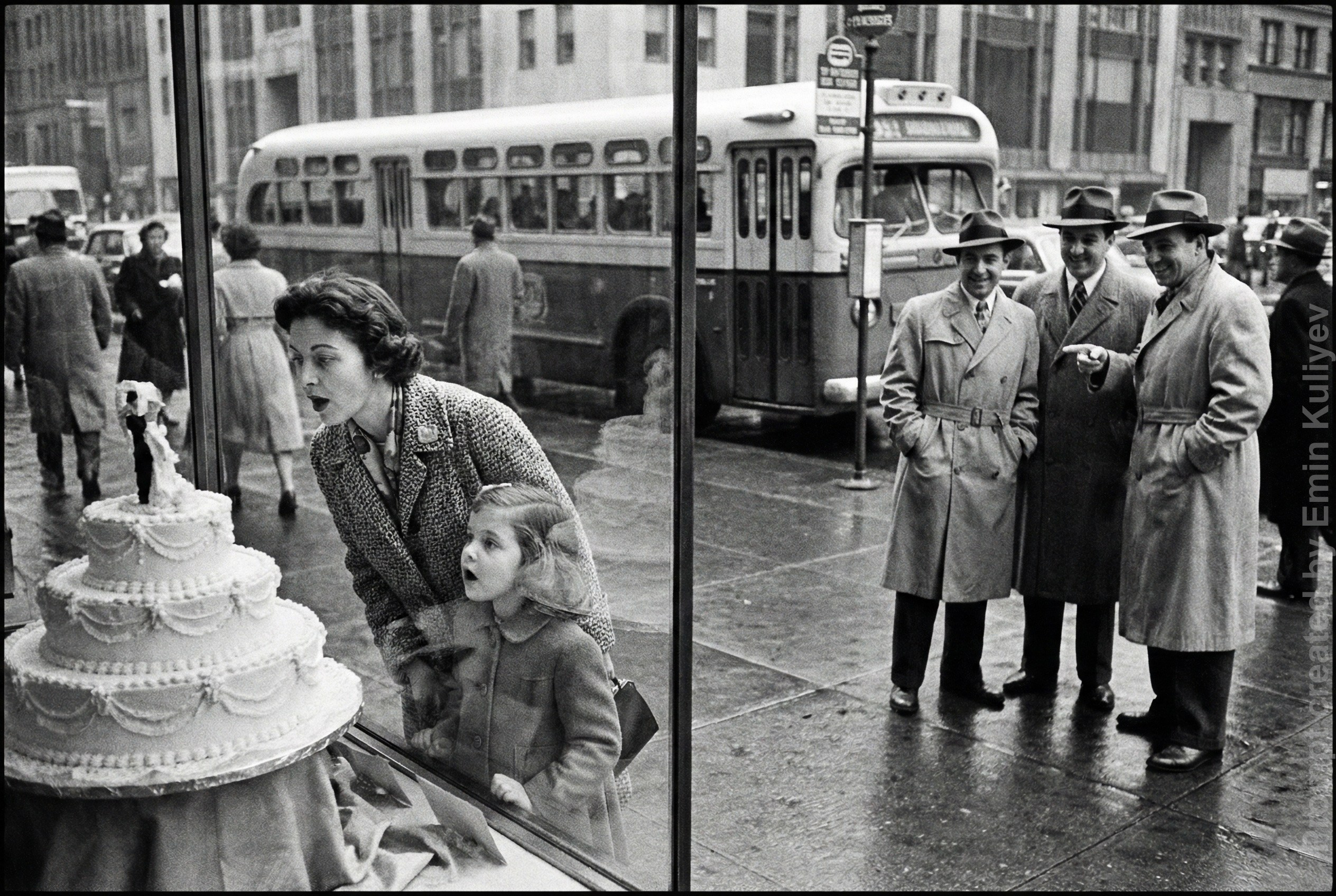 AI 1950s photo style test, vintage film look, realistic AI photography, retro image generation, learn my prompts in online class. Emin Kuliyev — Award-Winning Wedding Photojournalist NYC & USA | Best Wedding Photographer Known for Candid, Timeless Moments